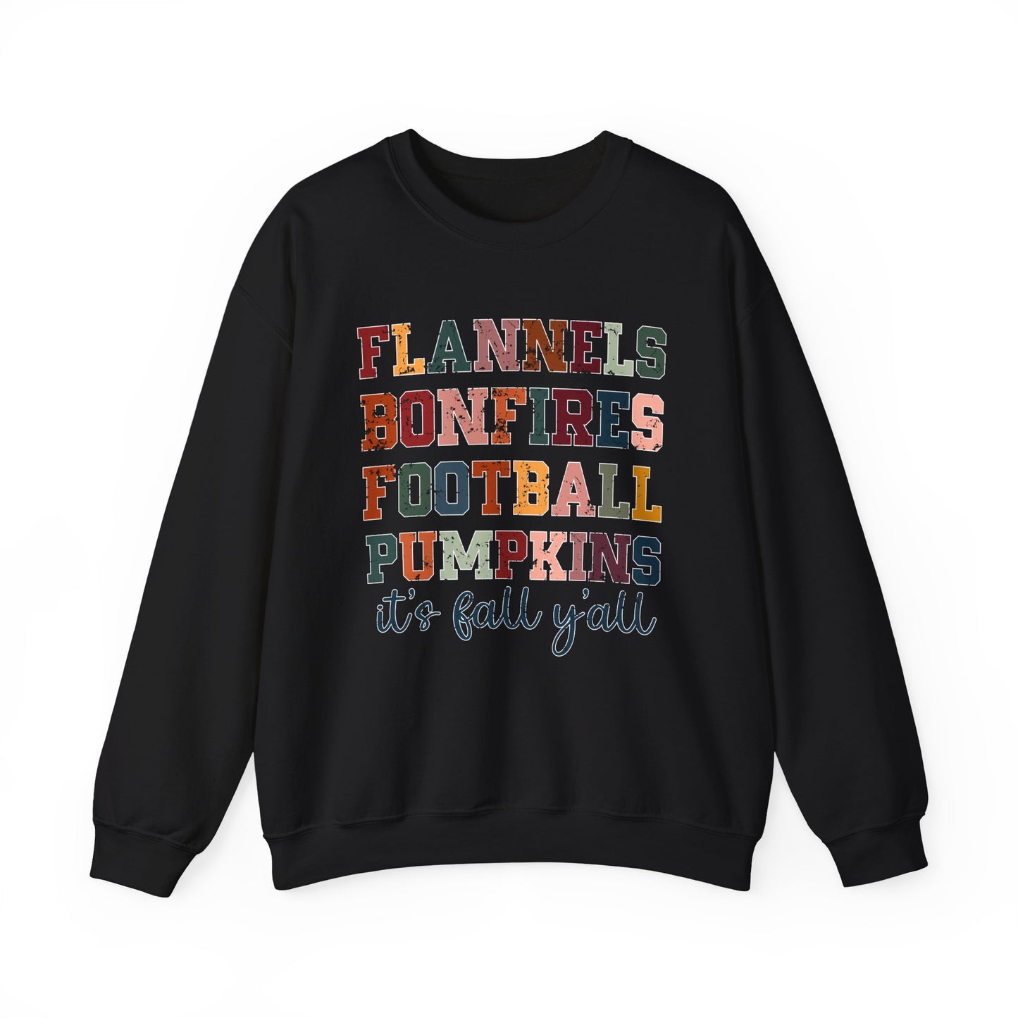 Flannel Bonfires Football Sweatshirt | Unisex Crewneck