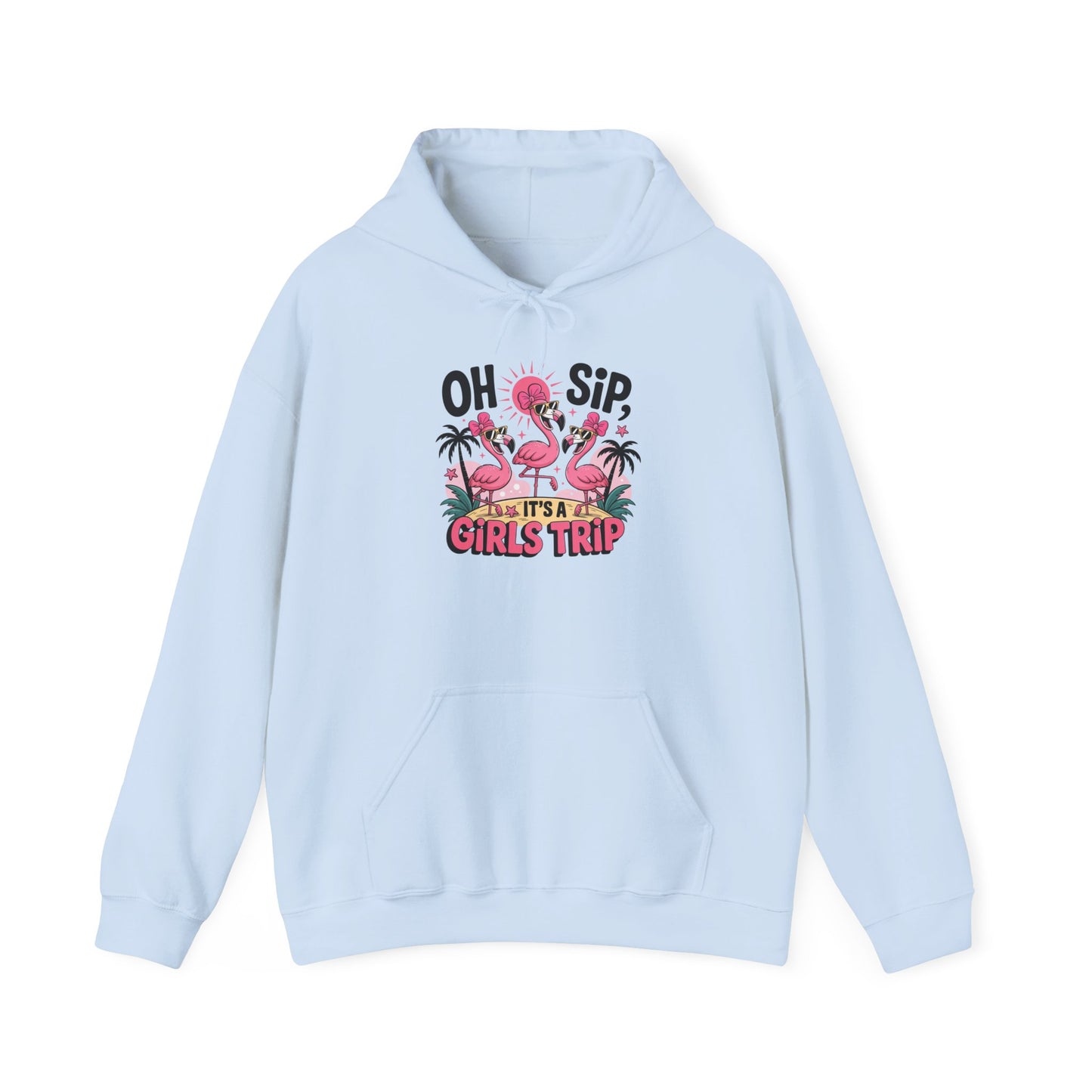 Flamingo Girls Trip Gildan Hoodie