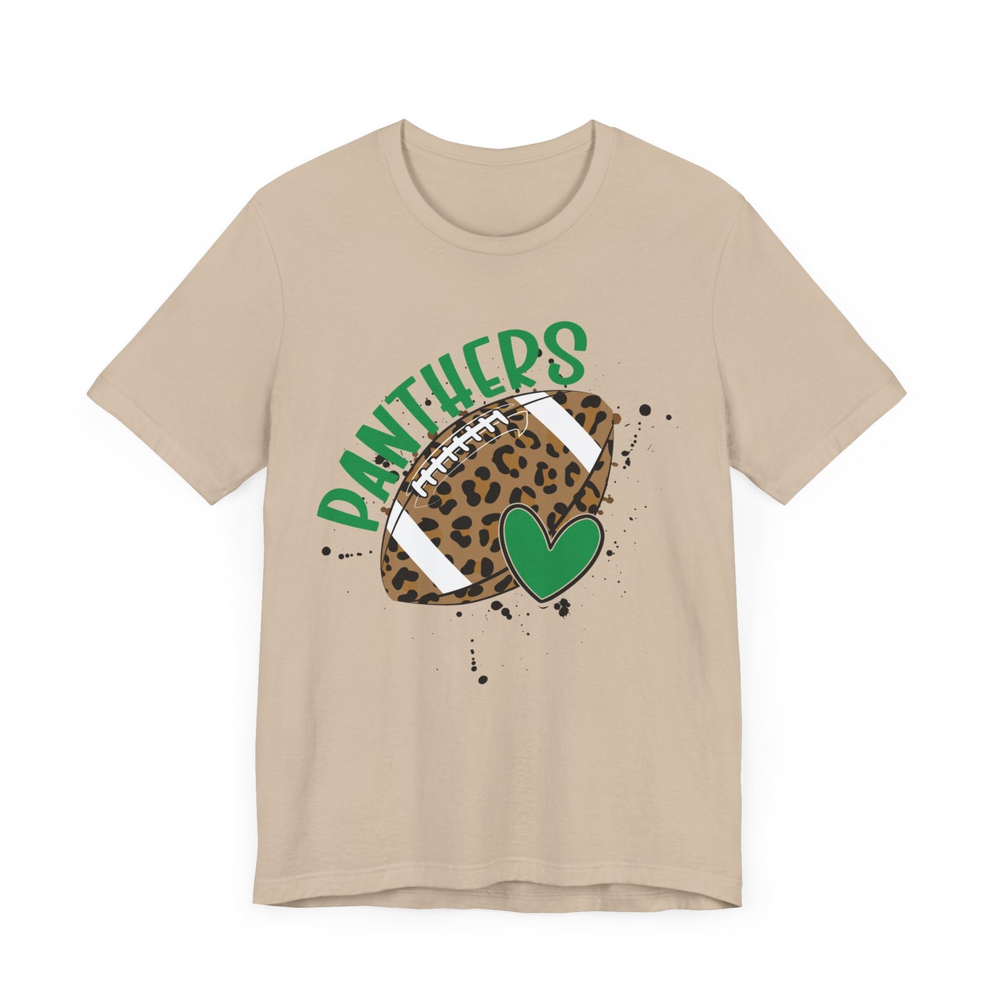 PANTHERS Spirit Unisex Tee - Leopard Football Design