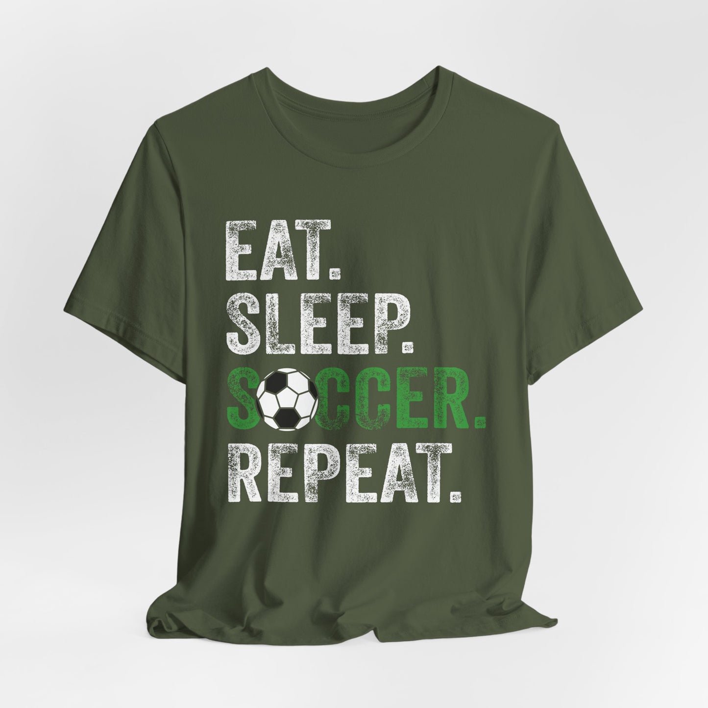 Eat Sleep Soccer Repeat Bella Canvas T-Shirt