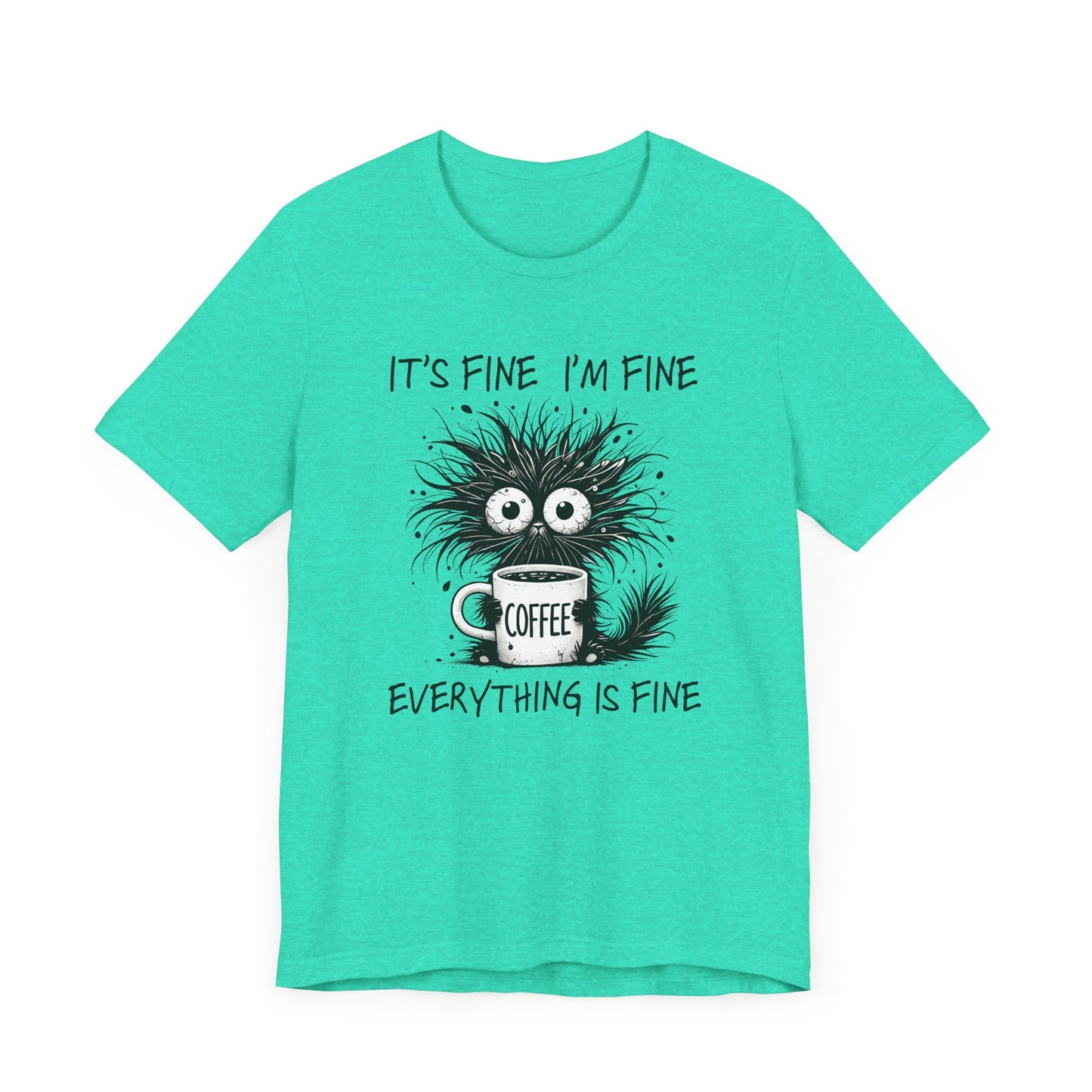 Funny Coffee Lover's Tee, Unisex Jersey Shirt, Casual Humor Tee, Gift for Coffee Enthusiasts, Sarcastic Coffee Top, Coffee Addict Outfit