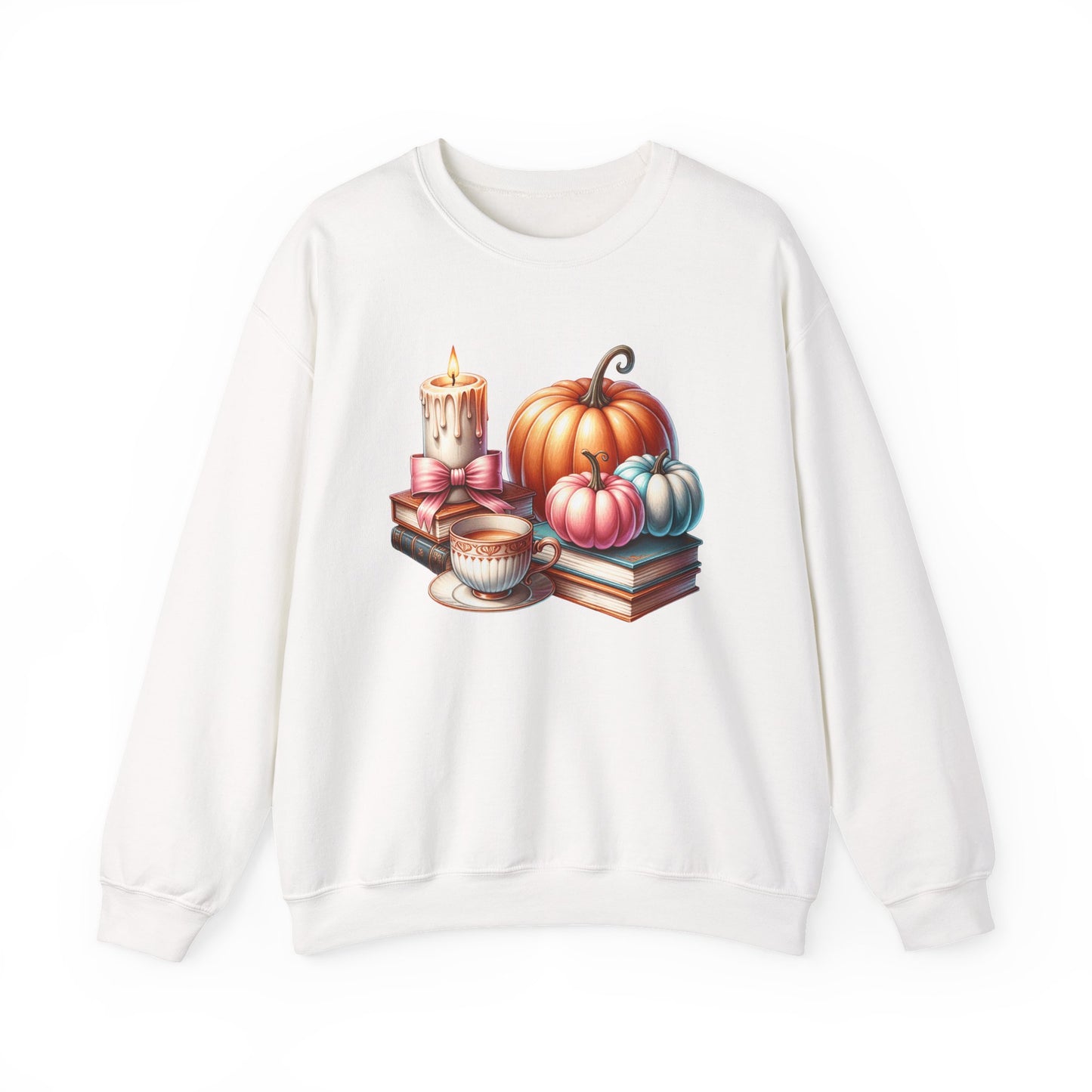 Candle Cozy Pumpkin Fall Gildan crewneck sweatshirt