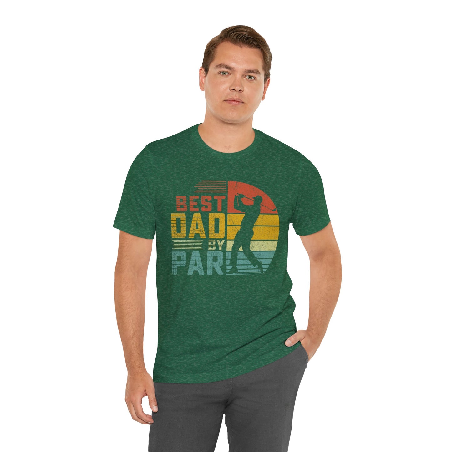 Best Dad By Par Tee - Fun Unisex Jersey T-Shirt