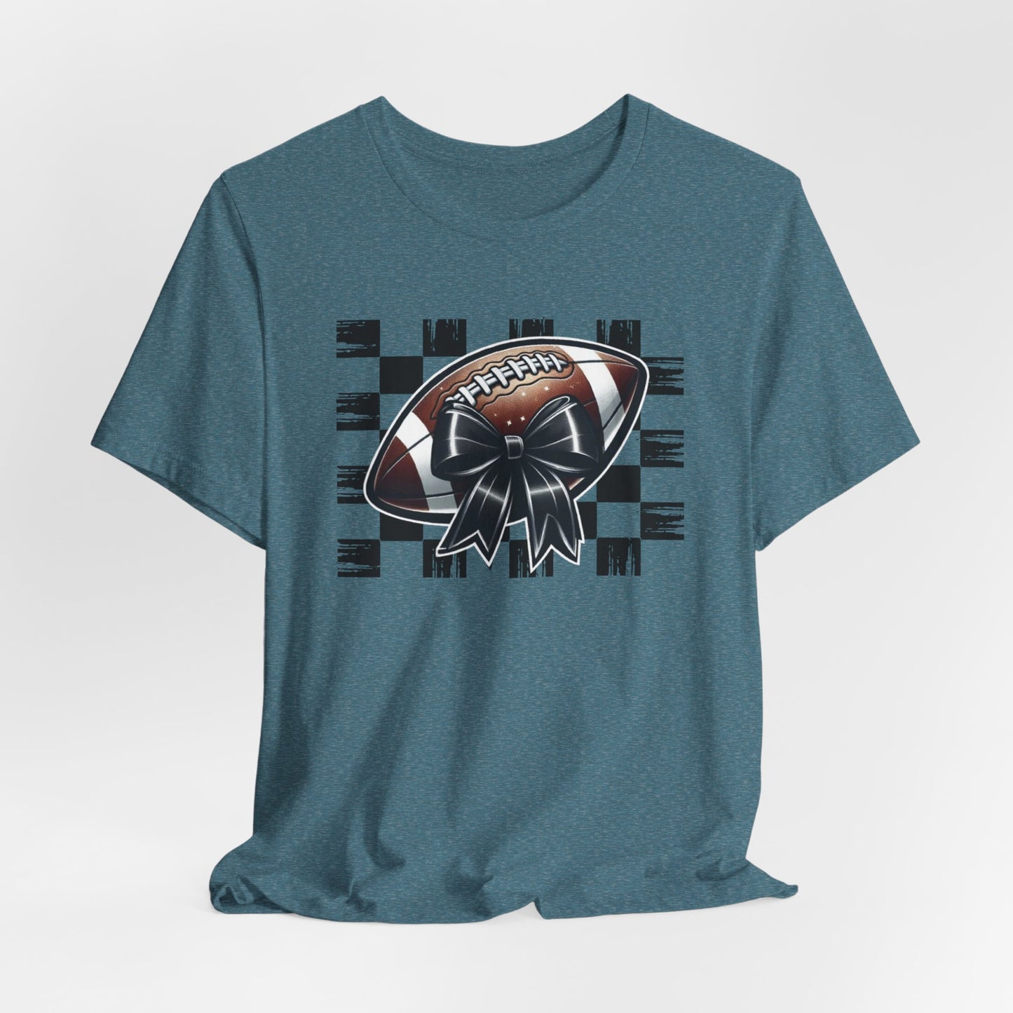 Football Checkered Pattern Tee