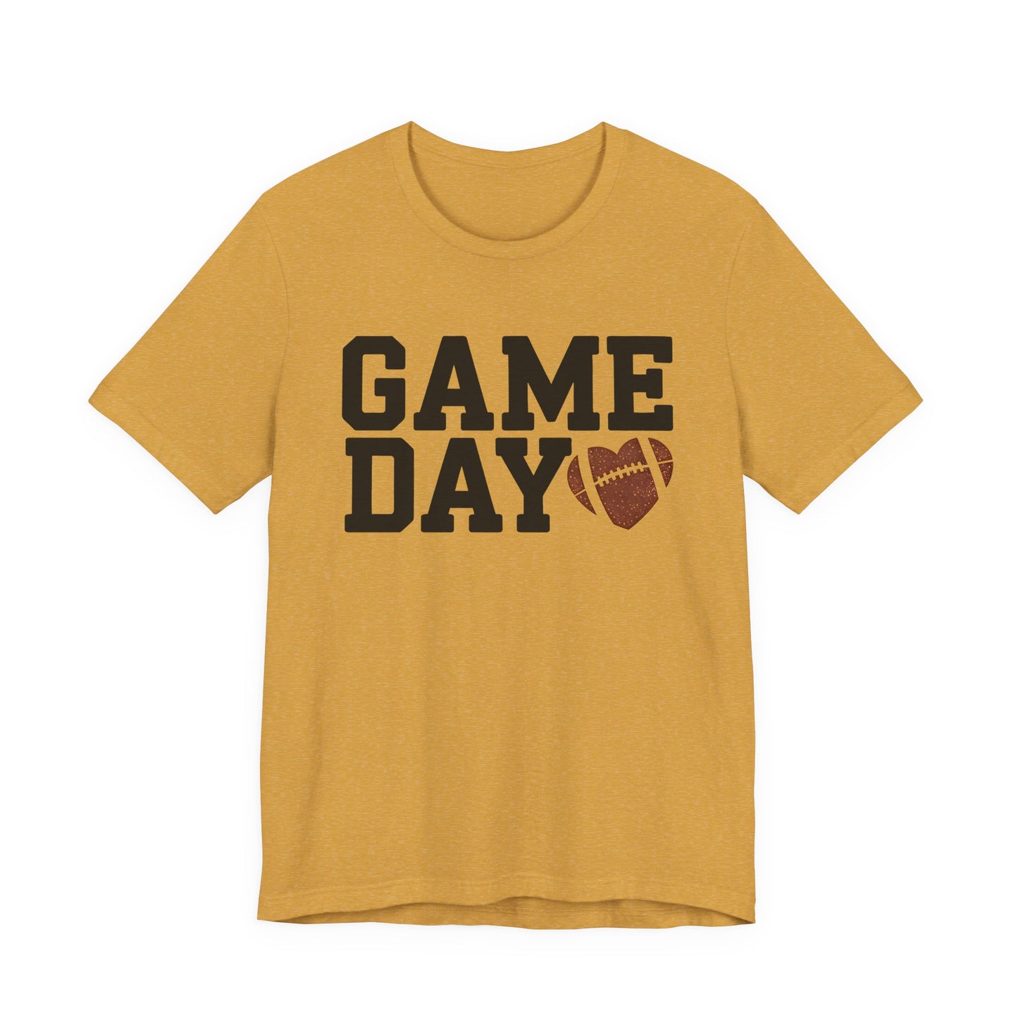 Game Day Football Heart Unisex Tee