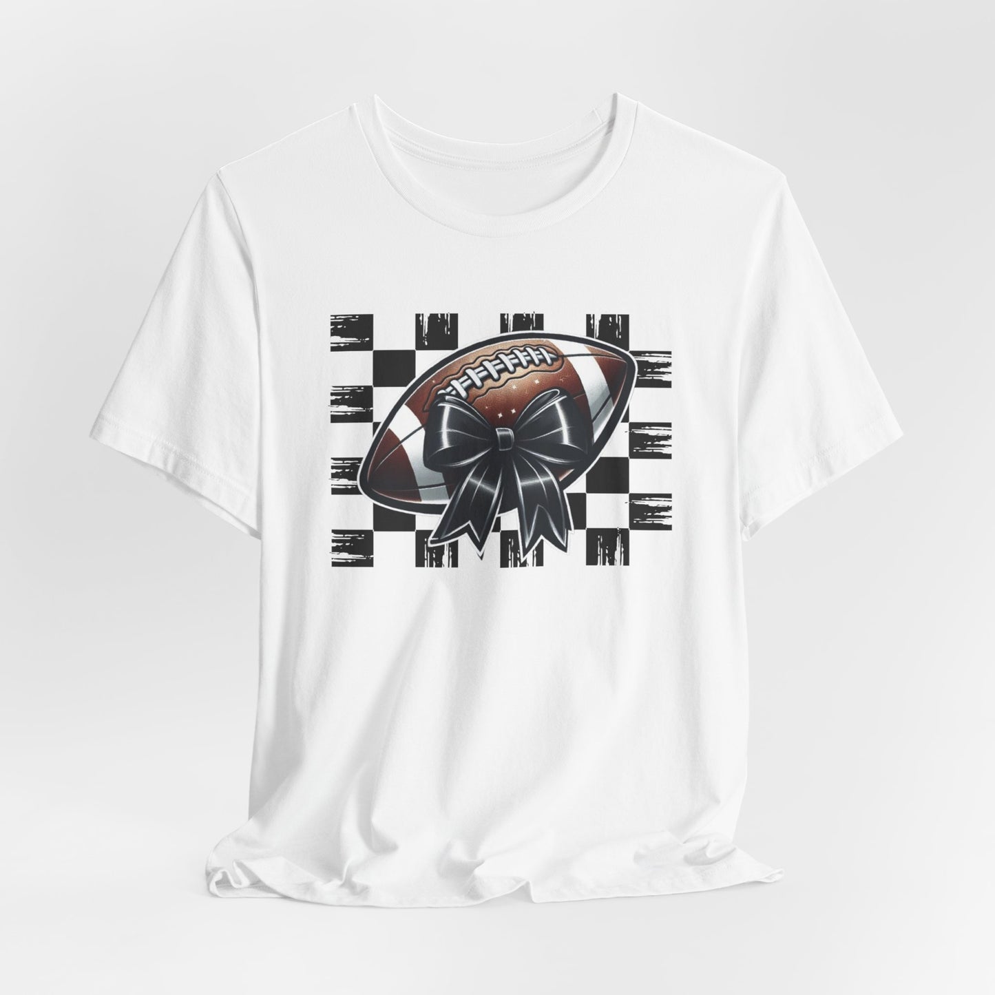 Football Checkered Pattern Tee