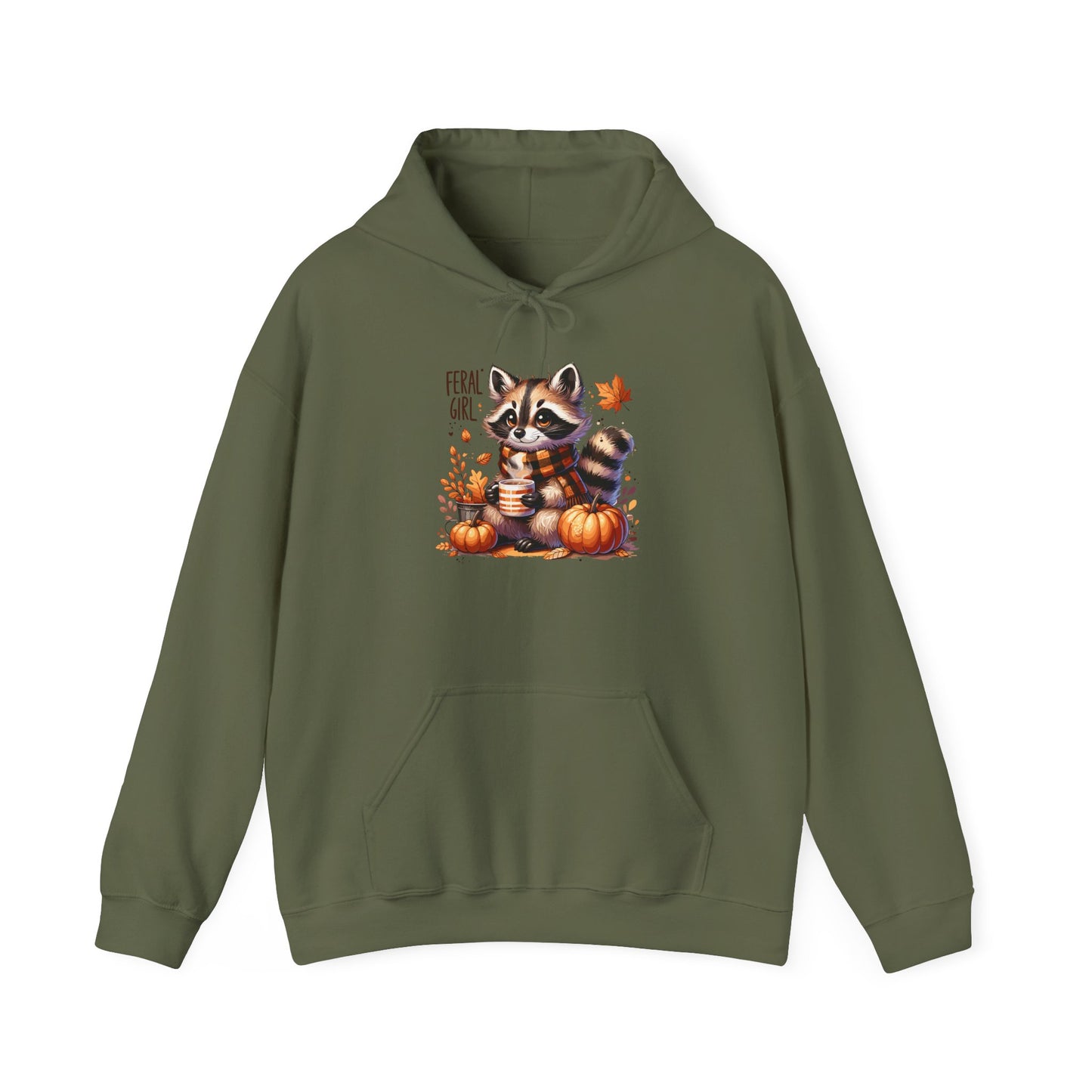 Autumn Feral Raccoon Hoodie