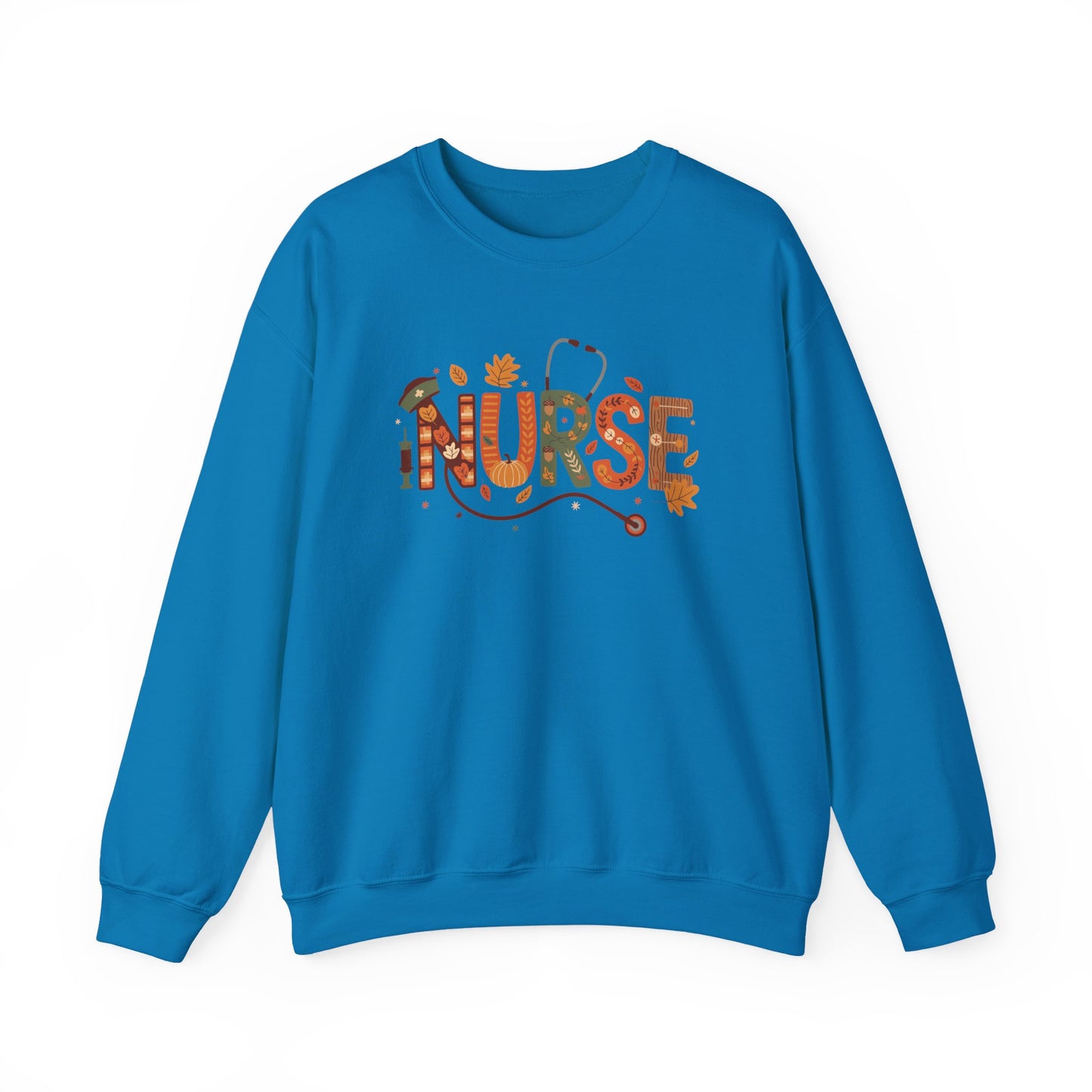 Thanksgiving Nurse Gildan Crewneck Sweatshirt