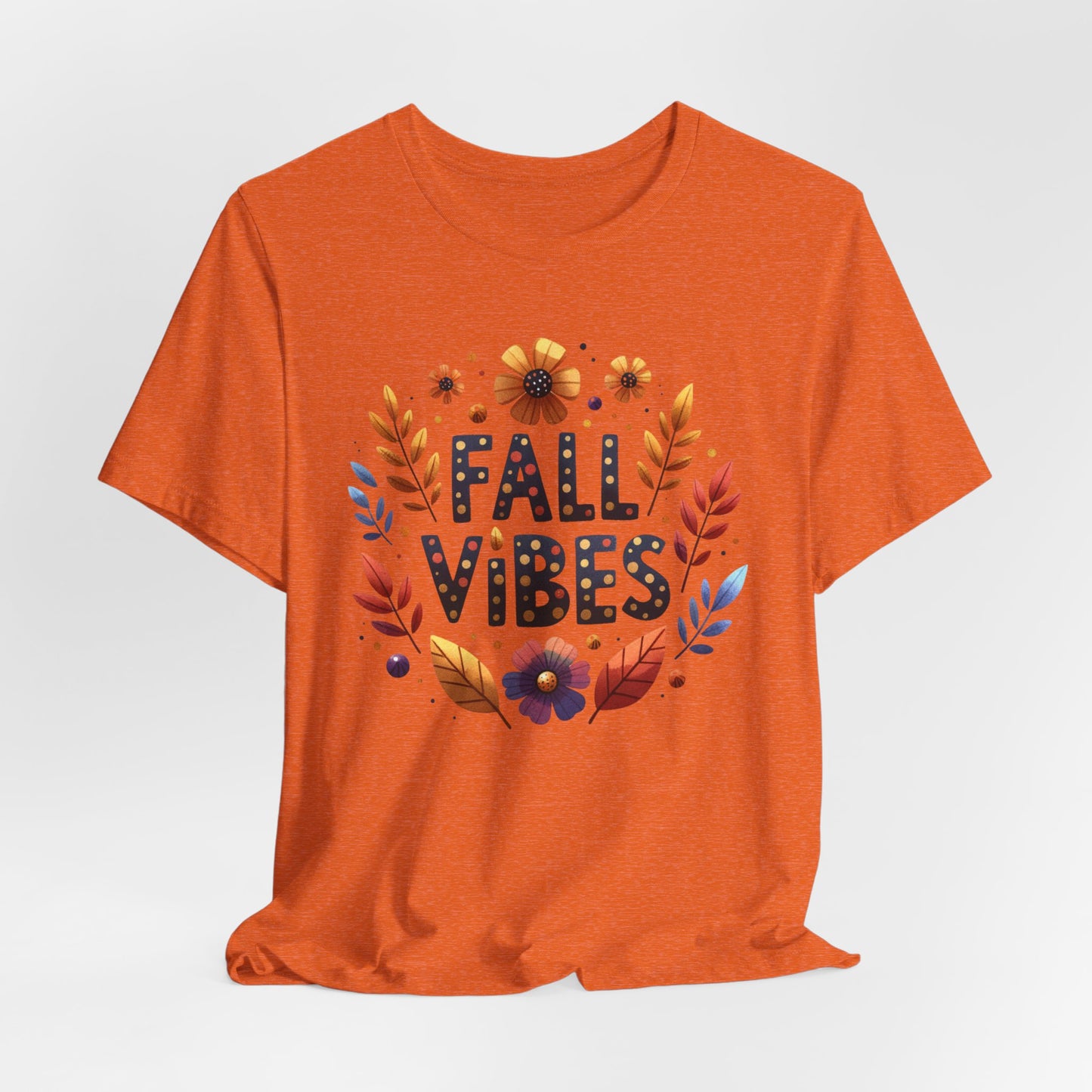 Floral Fall Vibes Bella Canvas Tshirt