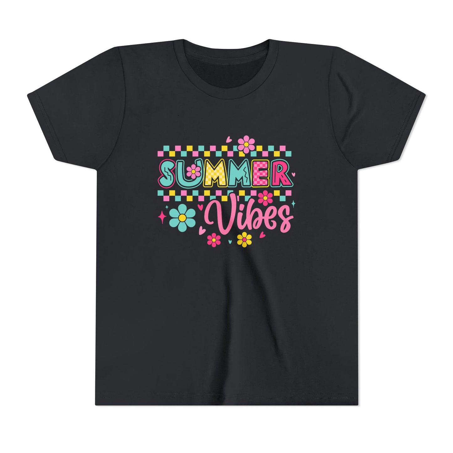 Youth Summer Vibes Tee, Fun Kids Shirt