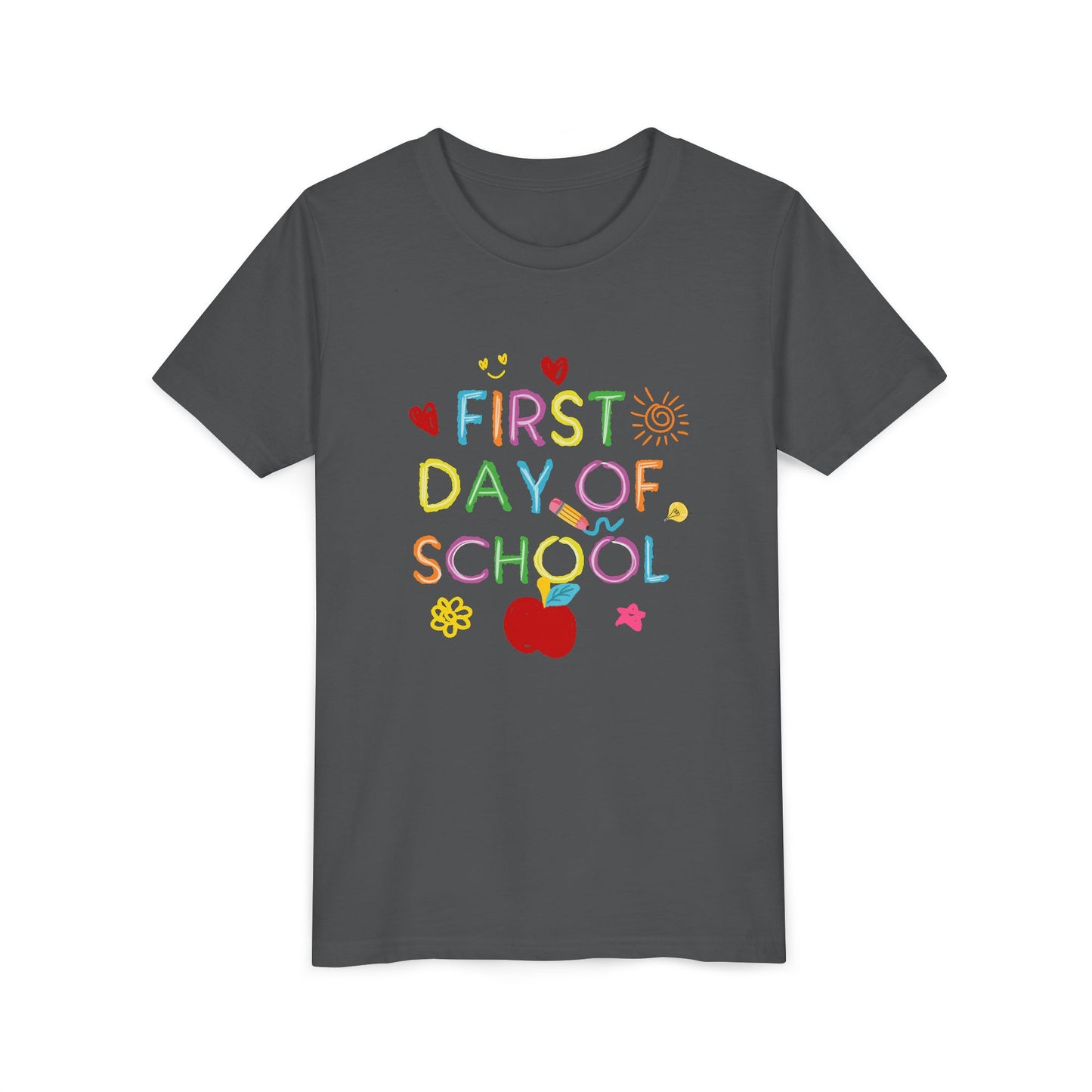 Back to School Youth Tee, First Day of School Shirt
