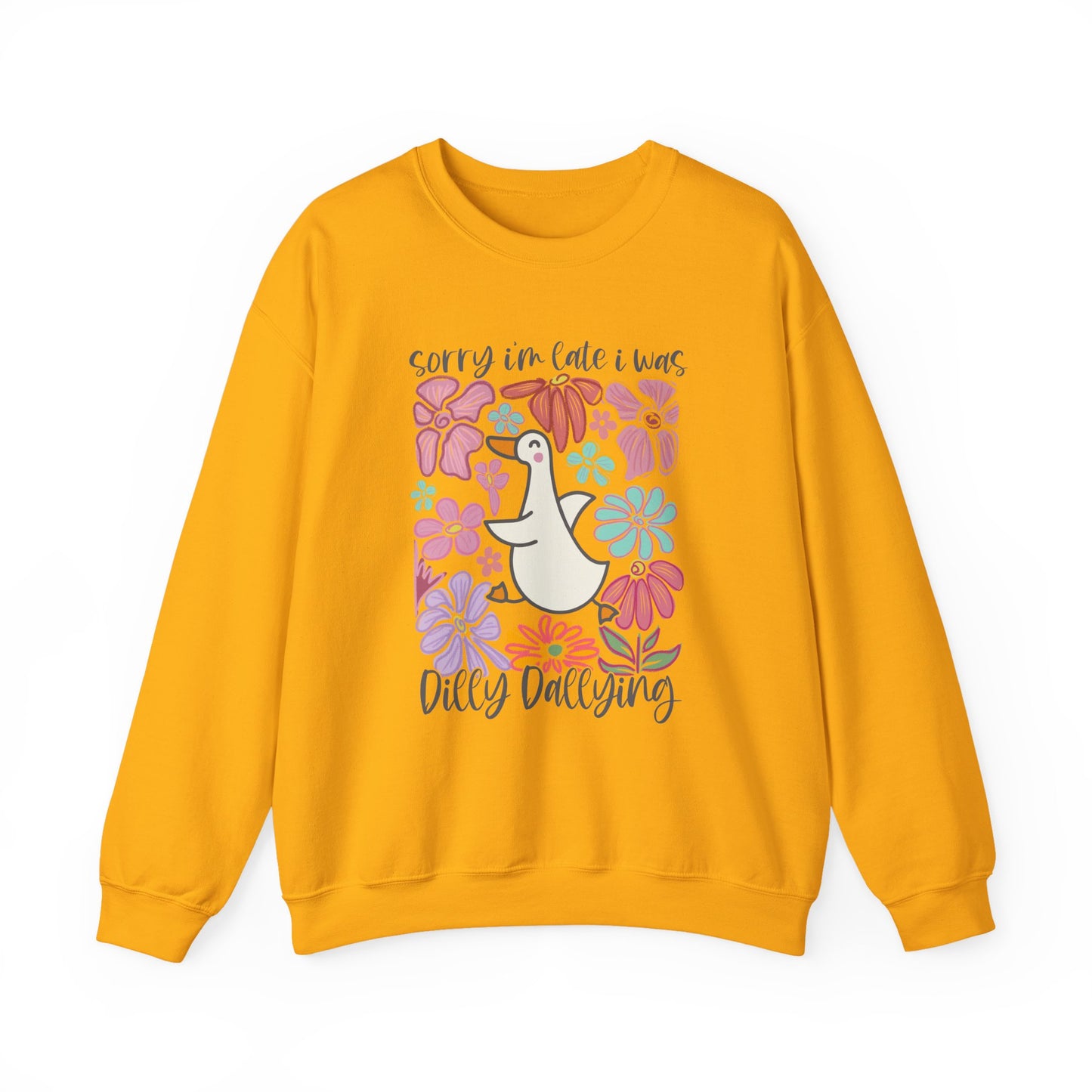 Goose Dilly Dallying Gildan Crewneck Sweatshirt
