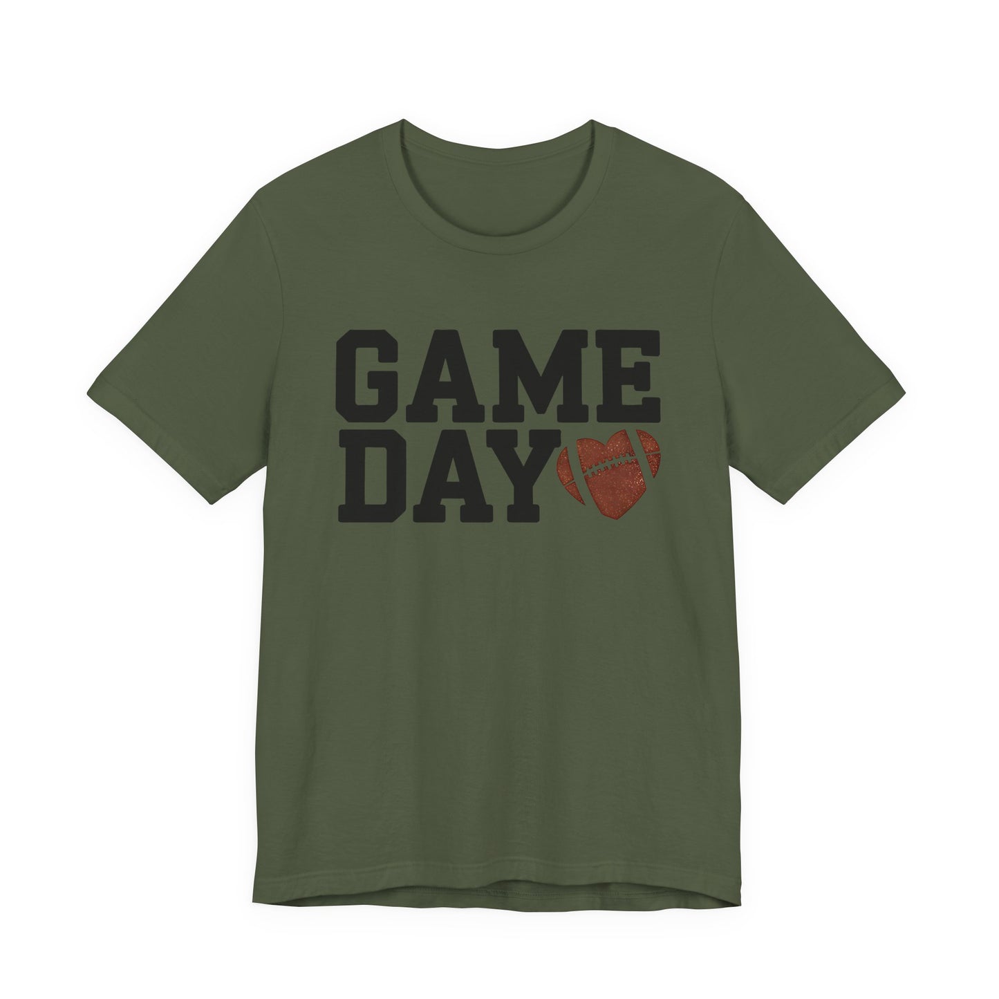 Game Day Football Heart Unisex Tee