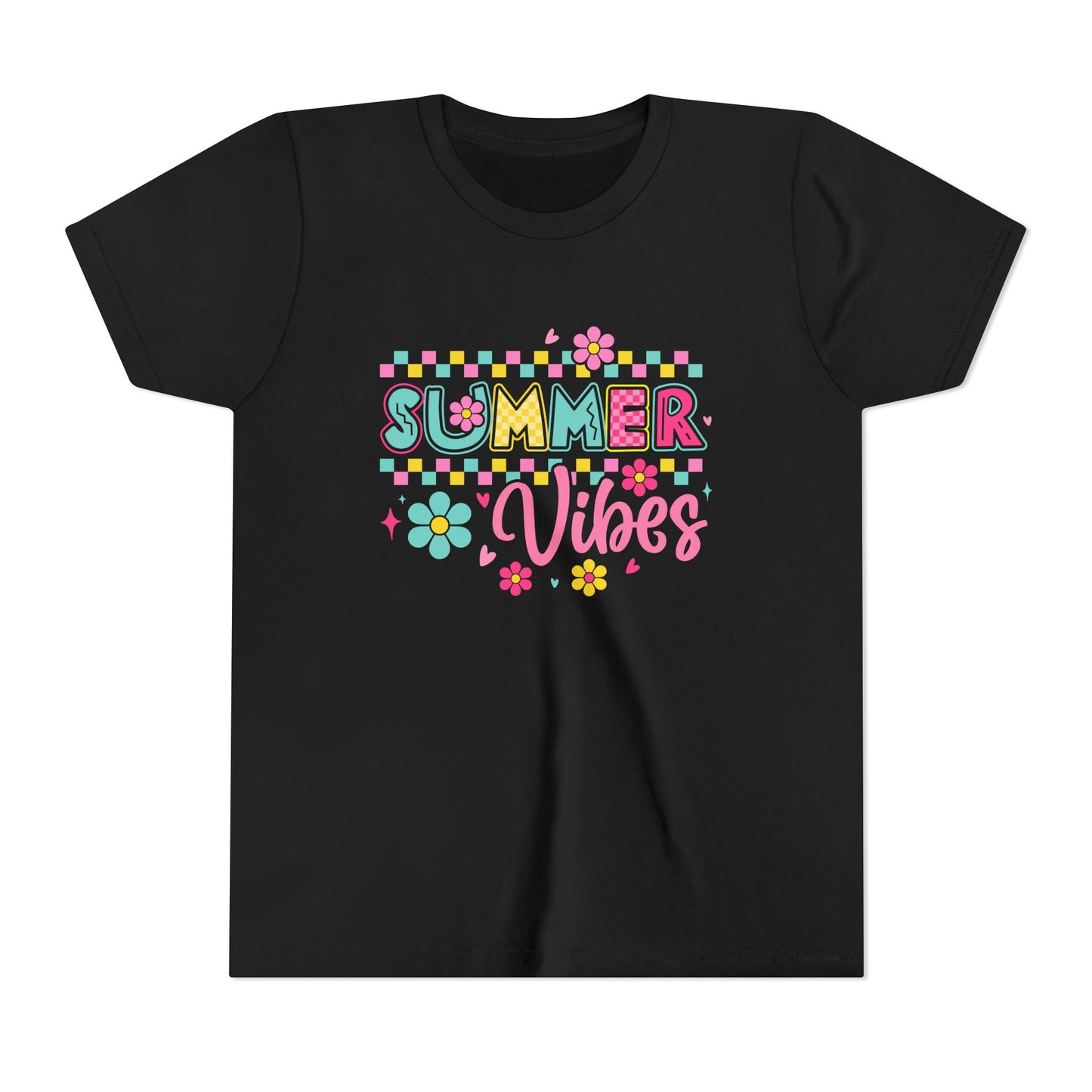 Youth Summer Vibes Tee, Fun Kids Shirt