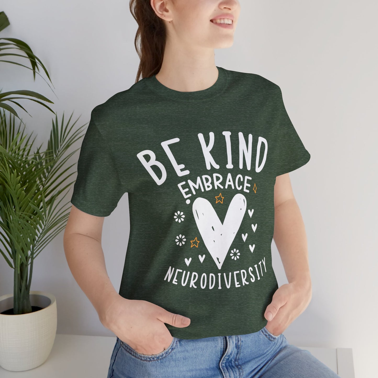 Be Kind Neurodiversity Tee - Unisex Short Sleeve Shirt