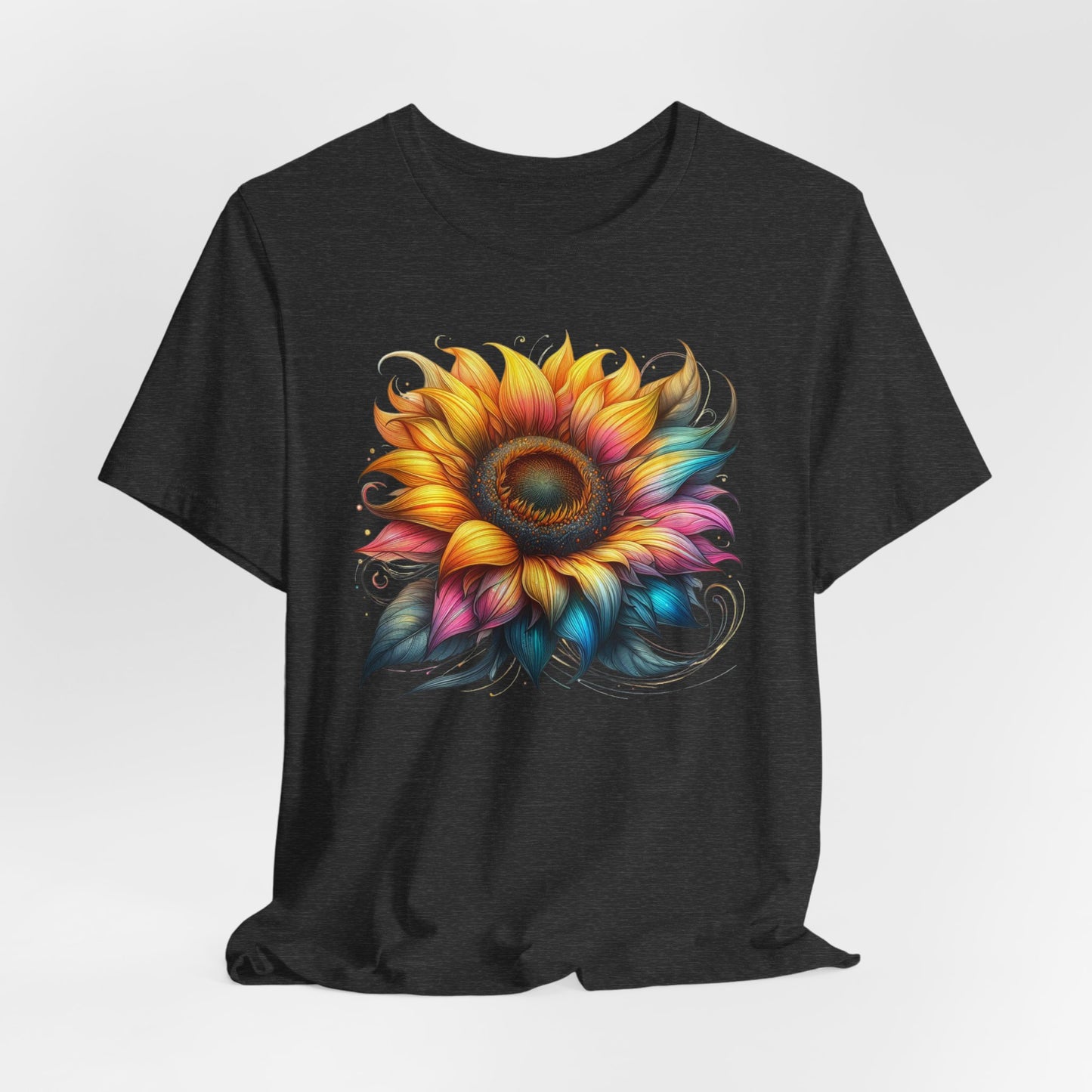 Vibrant Sunflower Tee, Casual T-Shirt