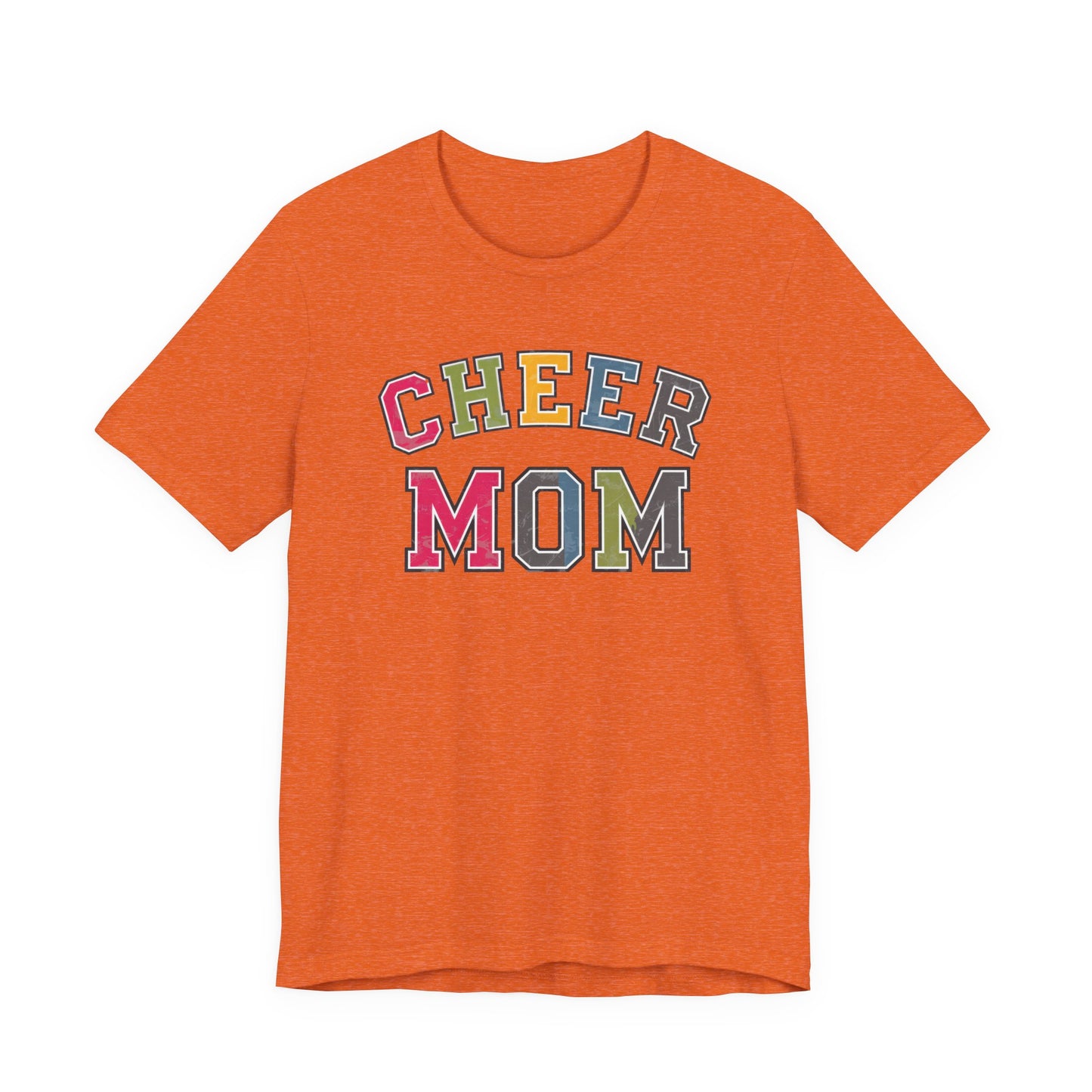 Cheer Mom Rainbow Varsity Bella Canvas Tshirt