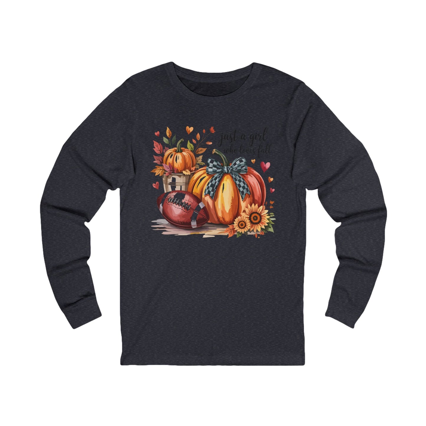 Fall Love Long Sleeve Tee, Cozy Autumn Shirt