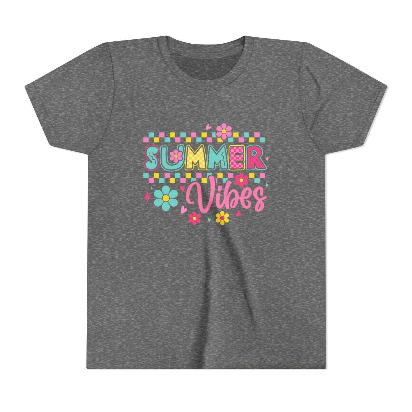 Youth Summer Vibes Tee, Fun Kids Shirt