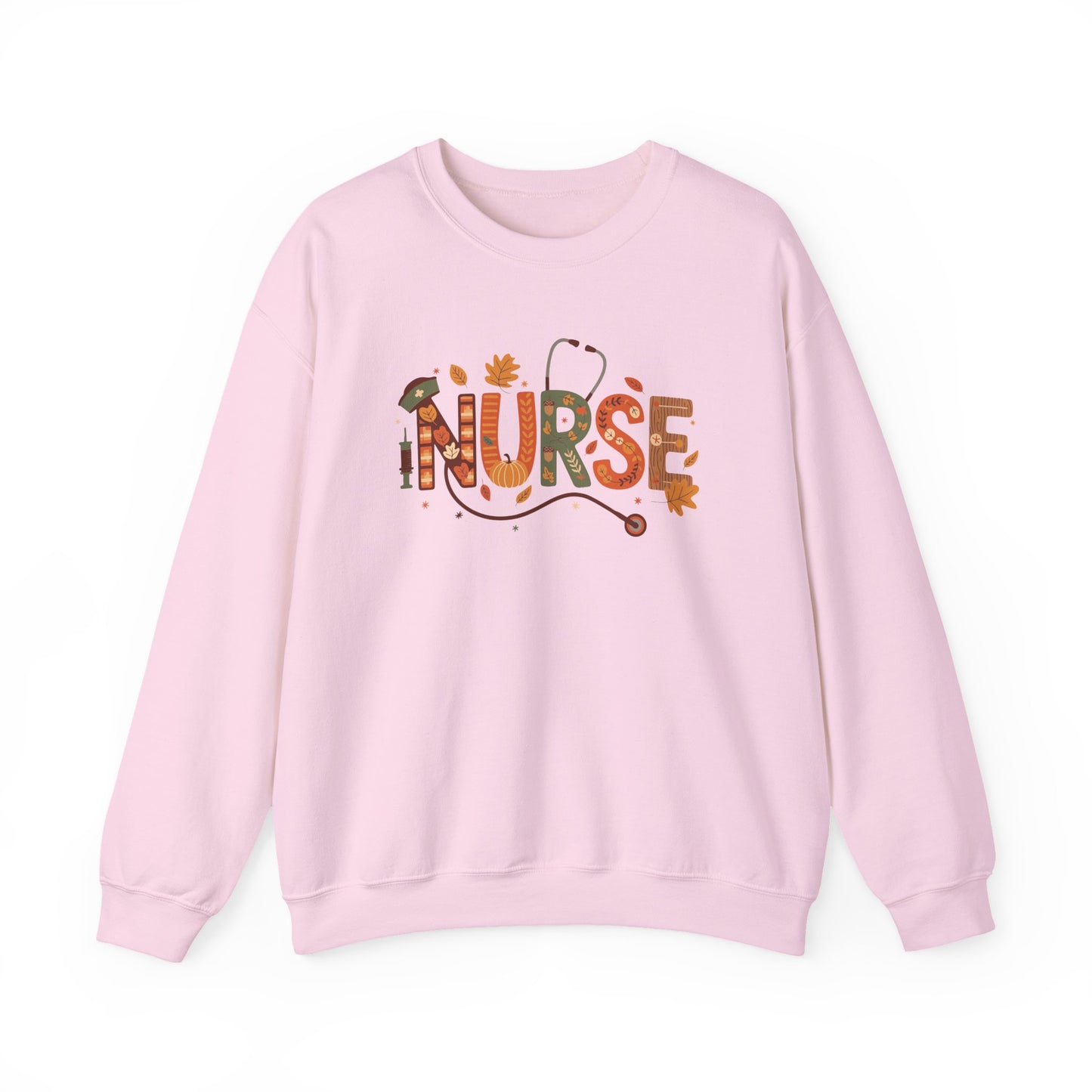 Thanksgiving Nurse Gildan Crewneck Sweatshirt