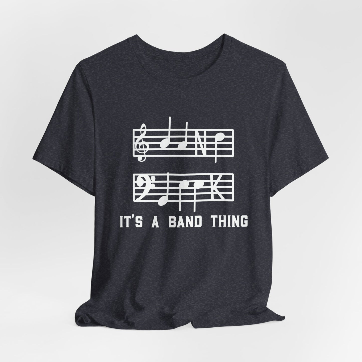 Band Geek White Graphic Bella Canvas Tee shirt