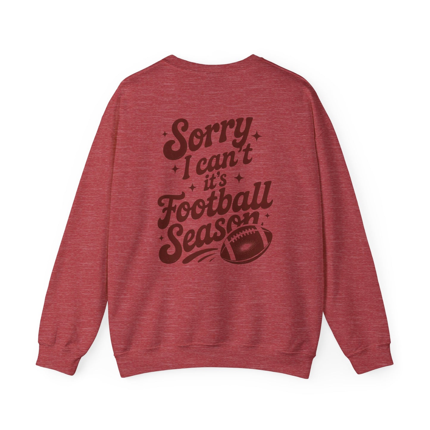 Football Season Sweatshirt, Front and Back Unisex Crewneck