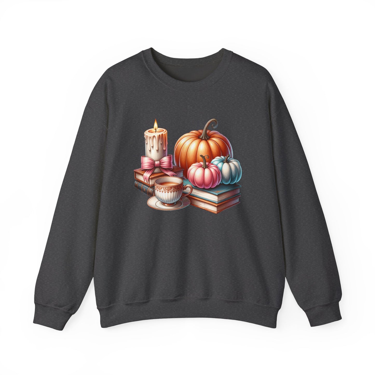 Candle Cozy Pumpkin Fall Gildan crewneck sweatshirt