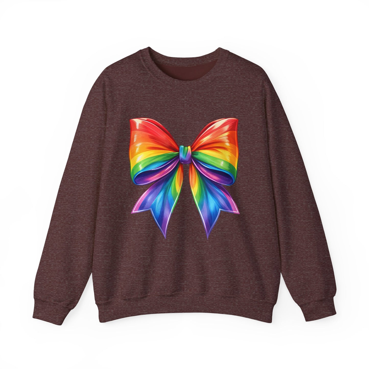 Pride Rainbow Bow Unisex Crewneck Sweatshirt