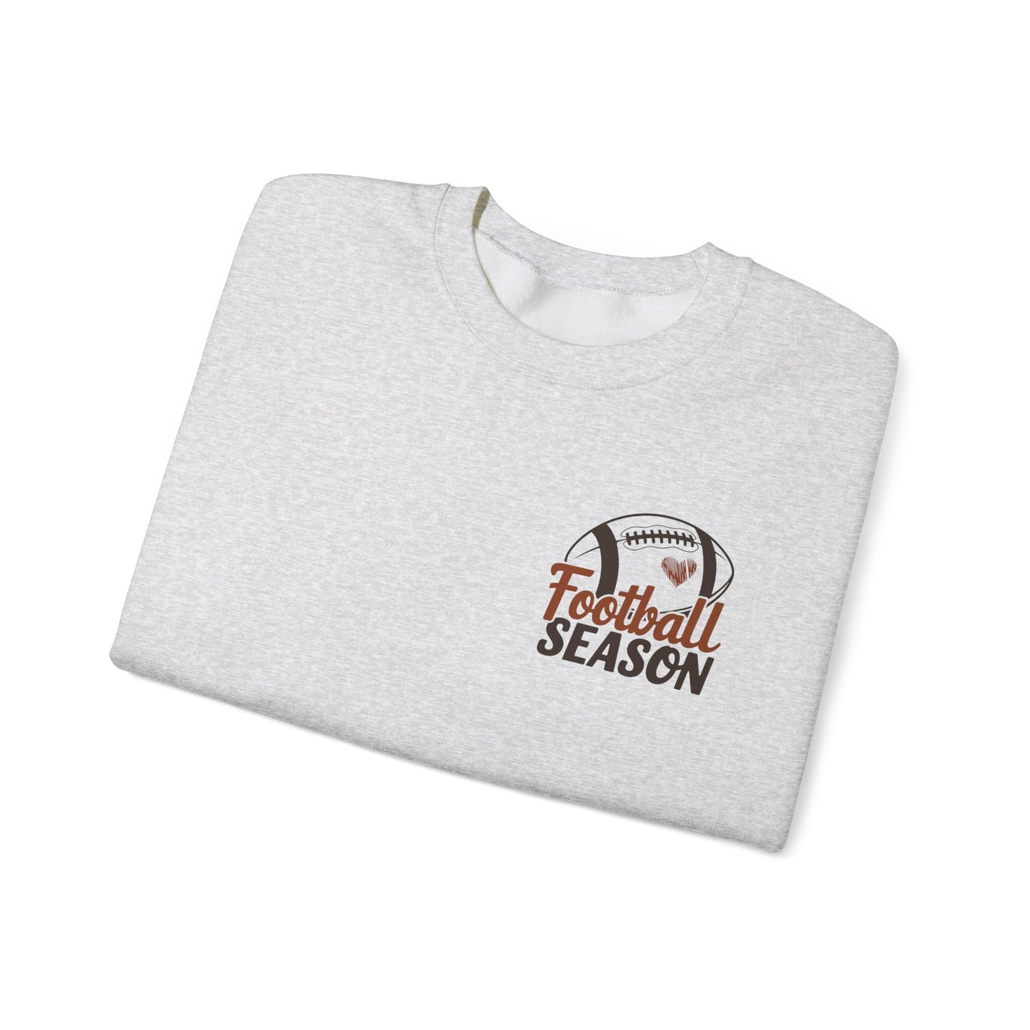 Football Season Sweatshirt, Front and Back Unisex Crewneck