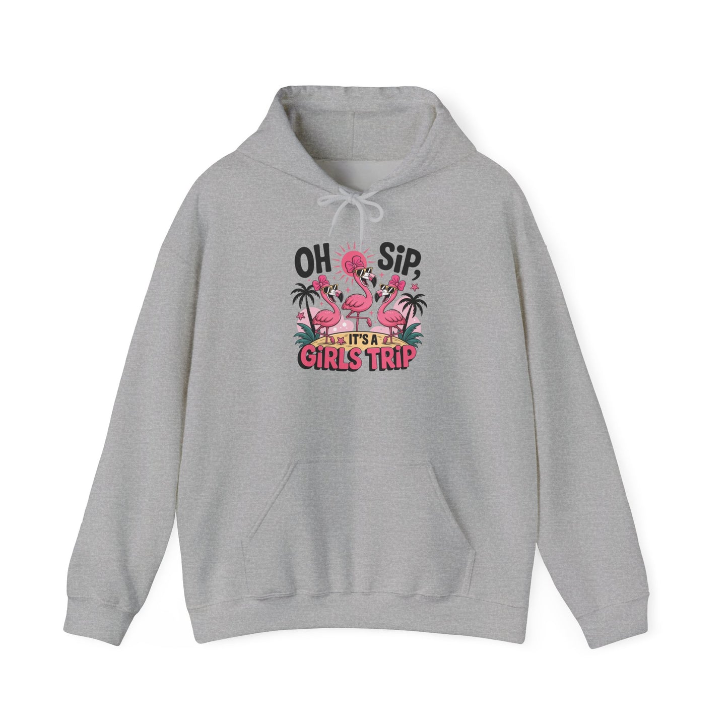 Flamingo Girls Trip Gildan Hoodie