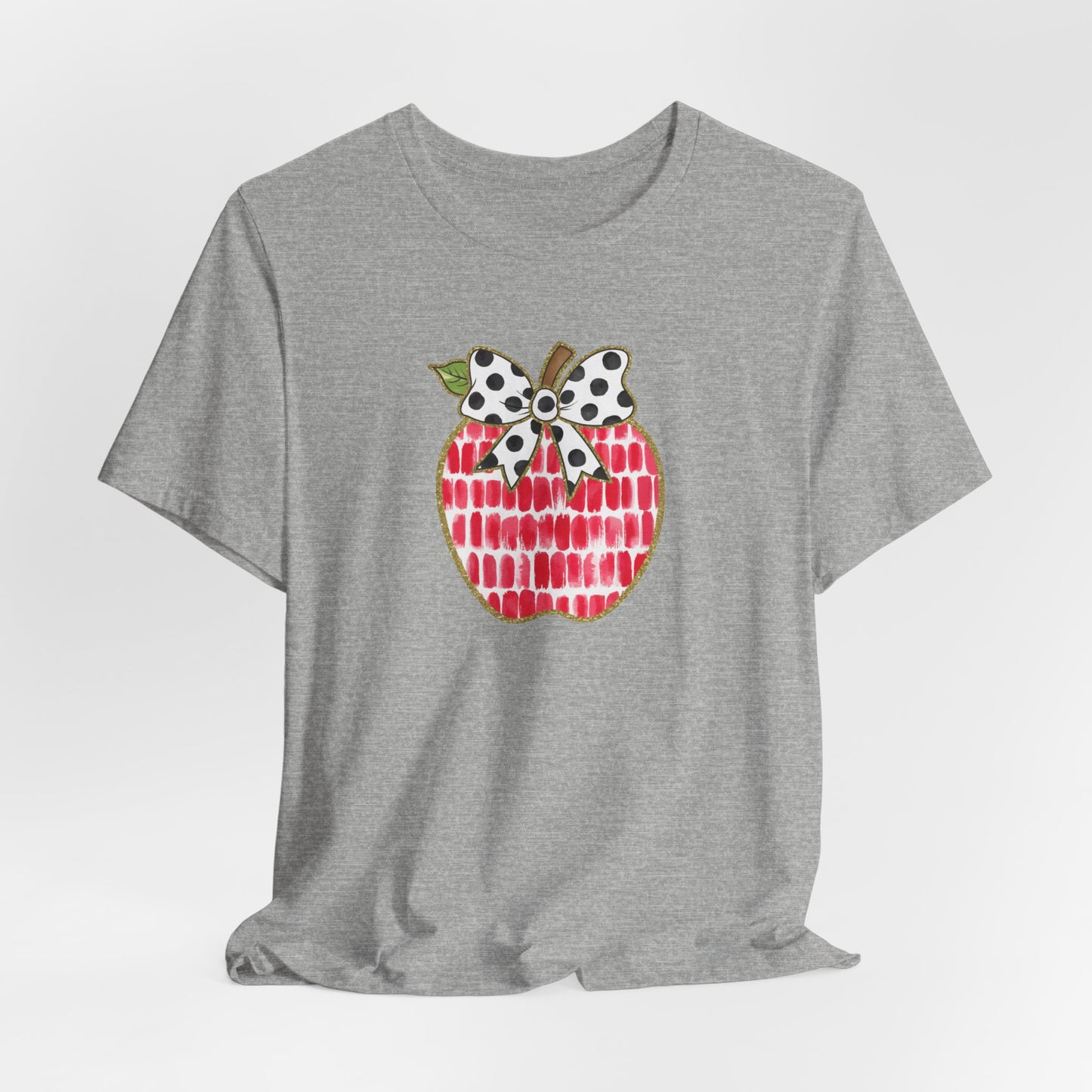 Apple Teacher Cute Bella Canvas Tshirt