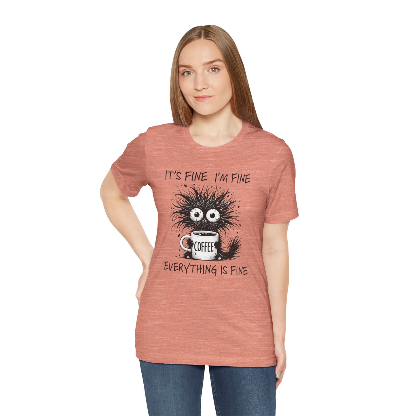 Funny Coffee Lover's Tee, Unisex Jersey Shirt, Casual Humor Tee, Gift for Coffee Enthusiasts, Sarcastic Coffee Top, Coffee Addict Outfit