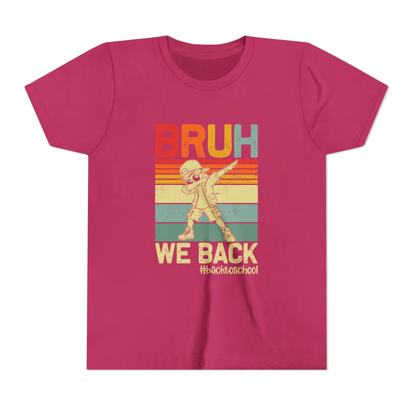 Retro Youth Tee - 'BRUH WE BACK' 80s Inspired Back to School