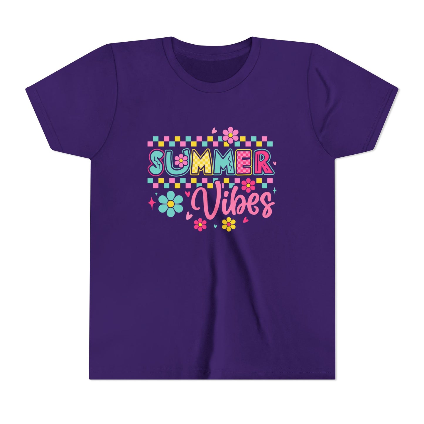 Youth Summer Vibes Tee, Fun Kids Shirt