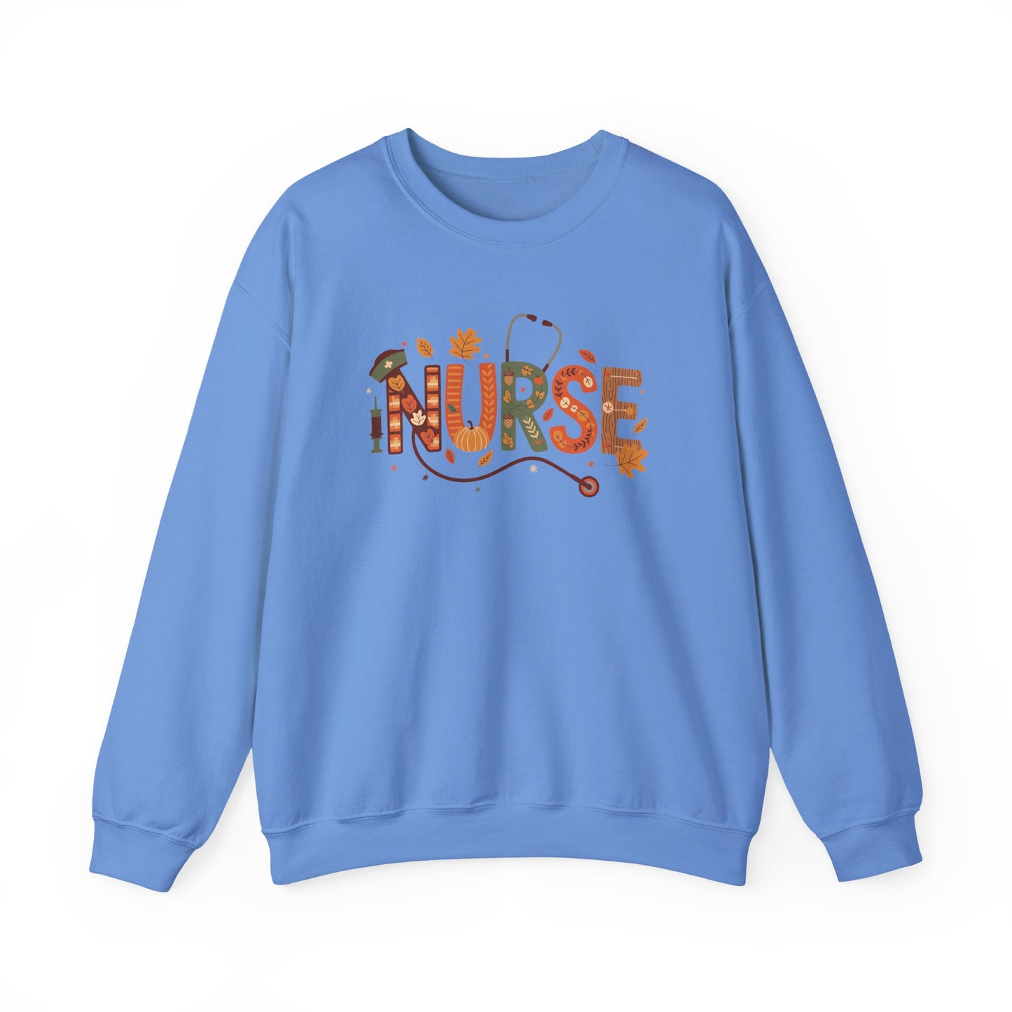 Thanksgiving Nurse Gildan Crewneck Sweatshirt