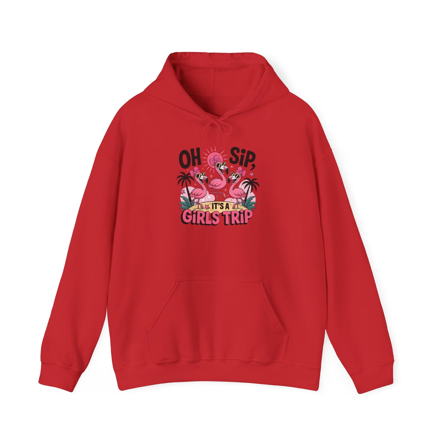 Flamingo Girls Trip Gildan Hoodie