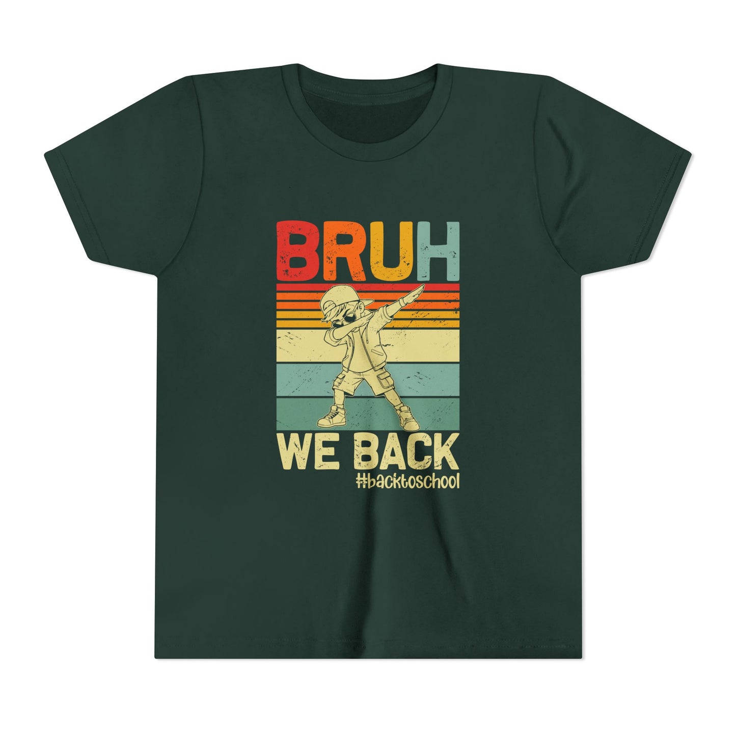 Retro Youth Tee - 'BRUH WE BACK' 80s Inspired Back to School