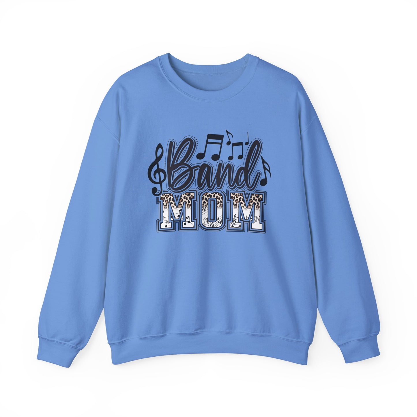 Band Mom Leopard Print Gildan Crewneck