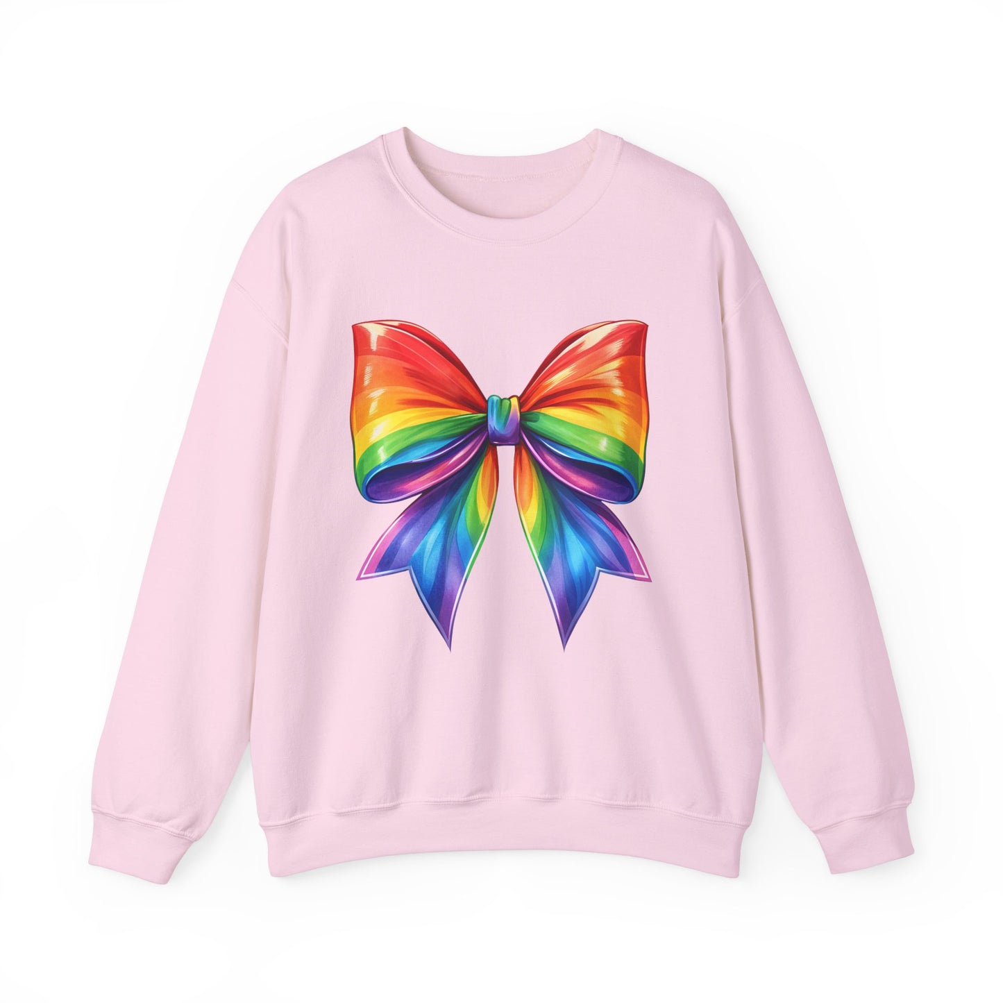 Pride Rainbow Bow Unisex Crewneck Sweatshirt