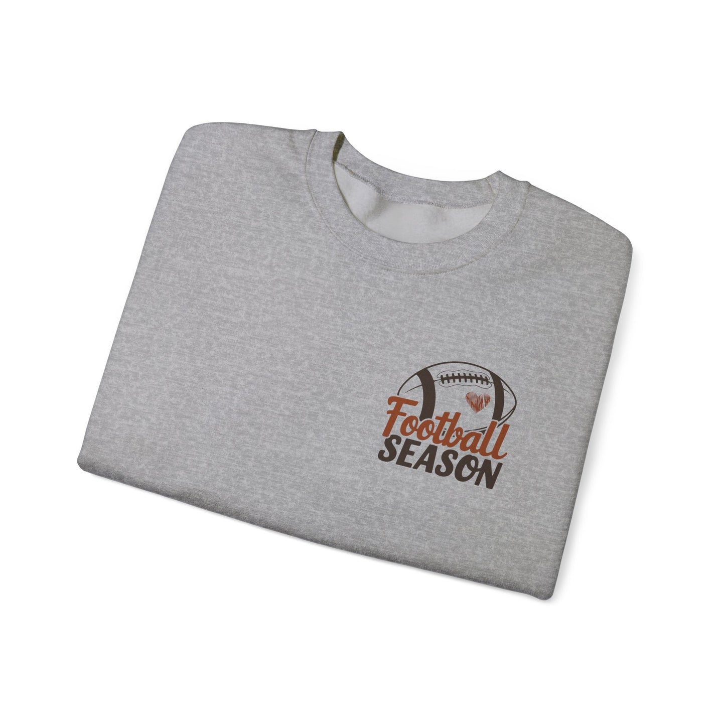 Football Season Sweatshirt, Front and Back Unisex Crewneck