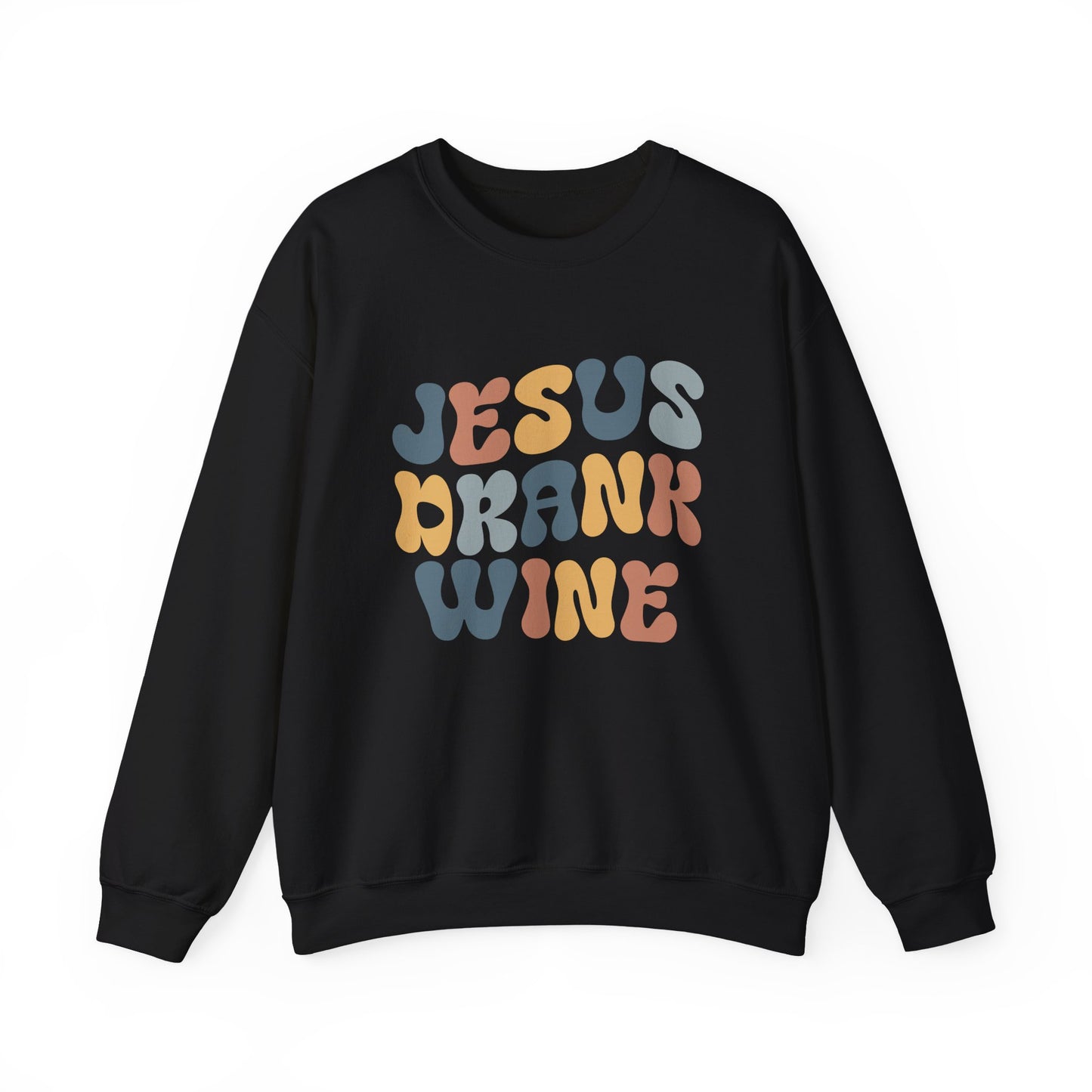 Jesus Drank Wine Gildan Crewneck Sweatshirt
