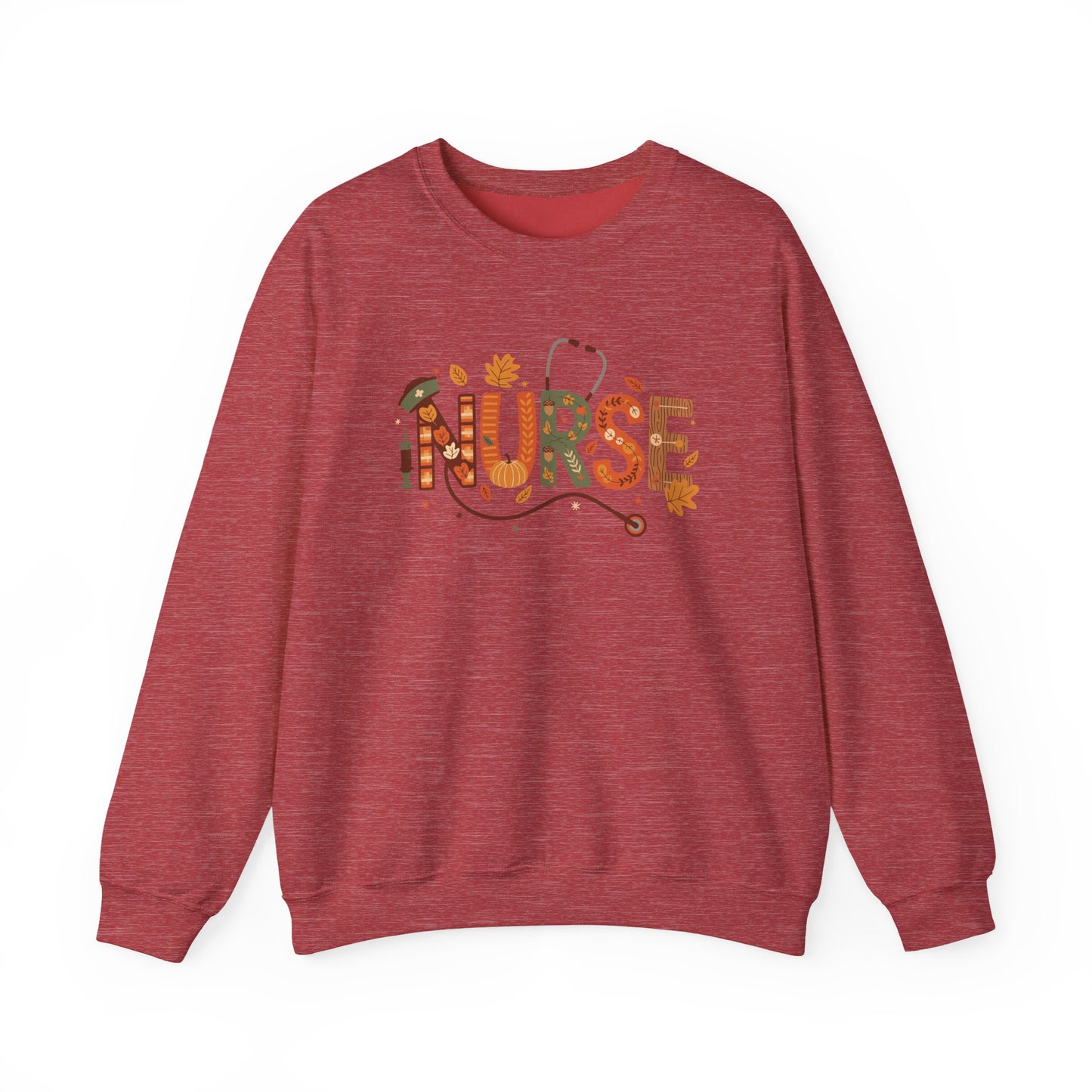 Thanksgiving Nurse Gildan Crewneck Sweatshirt