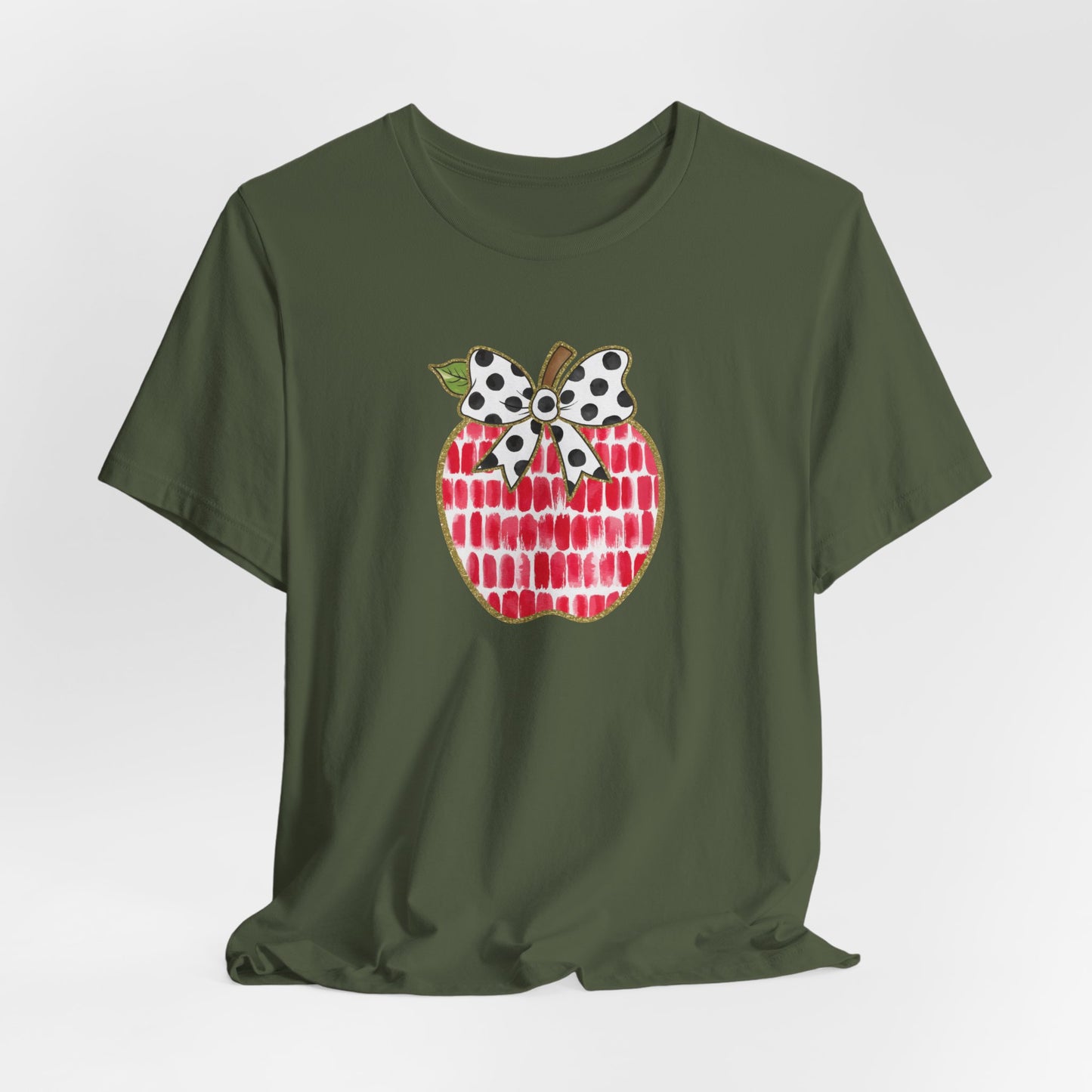 Apple Teacher Cute Bella Canvas Tshirt
