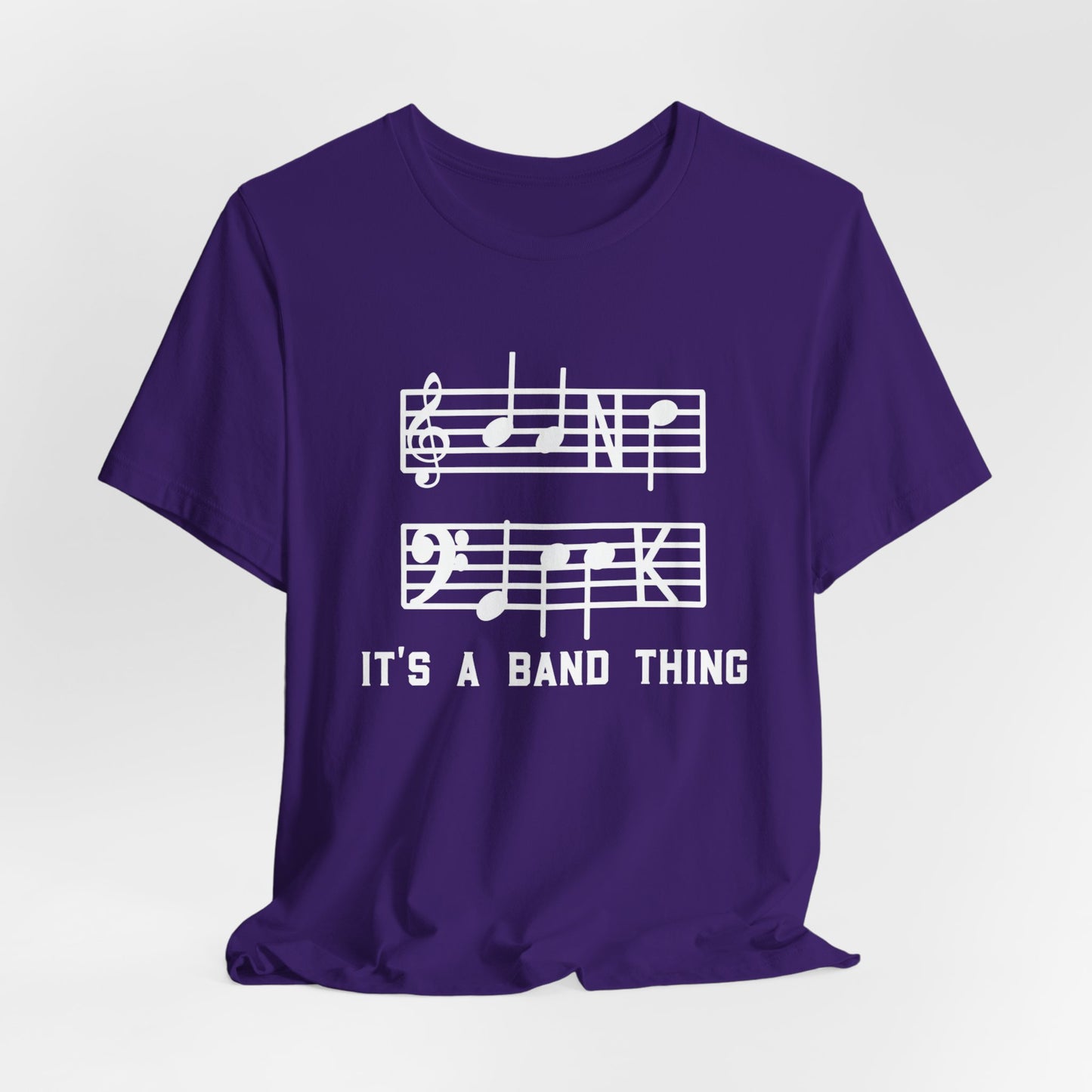 Band Geek White Graphic Bella Canvas Tee shirt