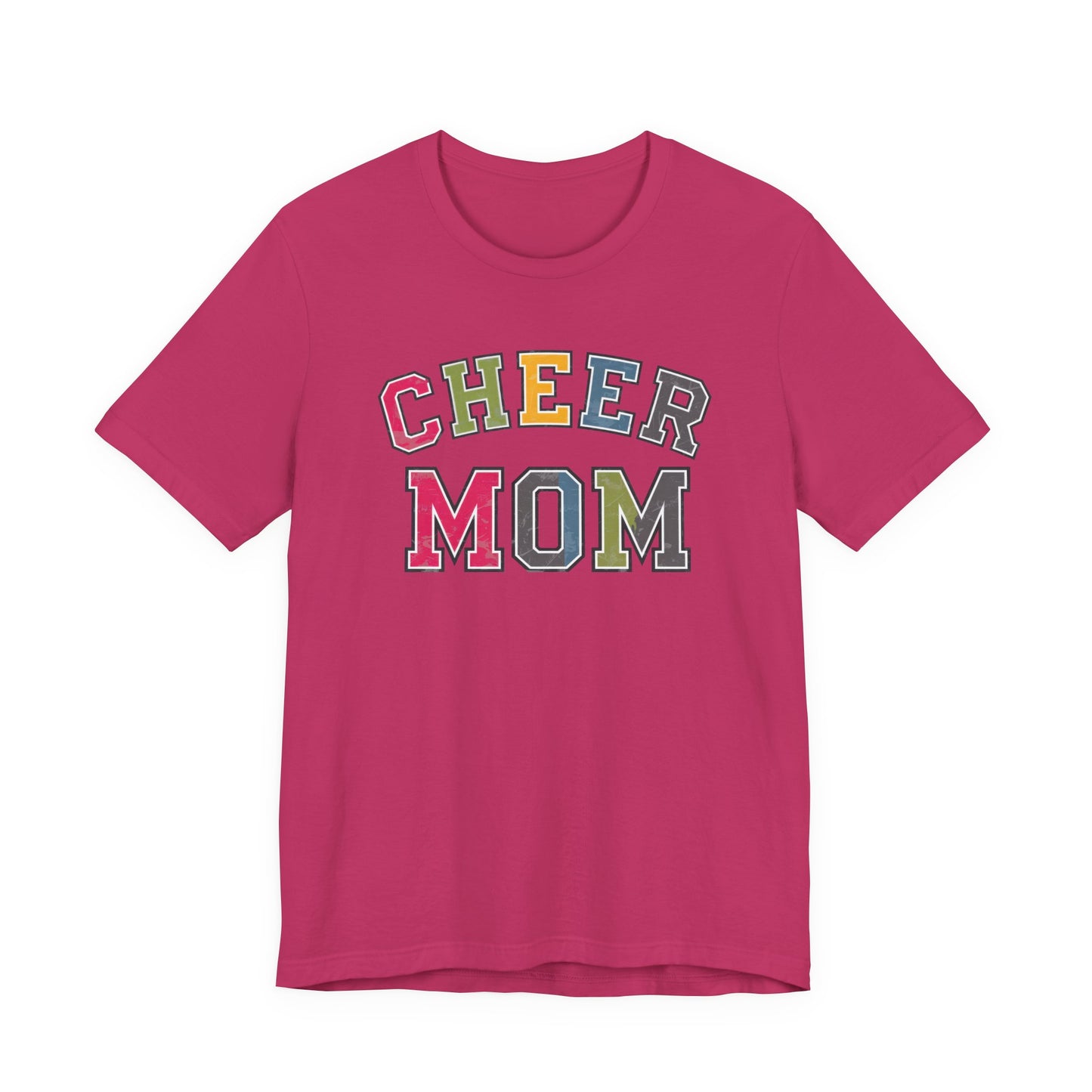 Cheer Mom Rainbow Varsity Bella Canvas Tshirt