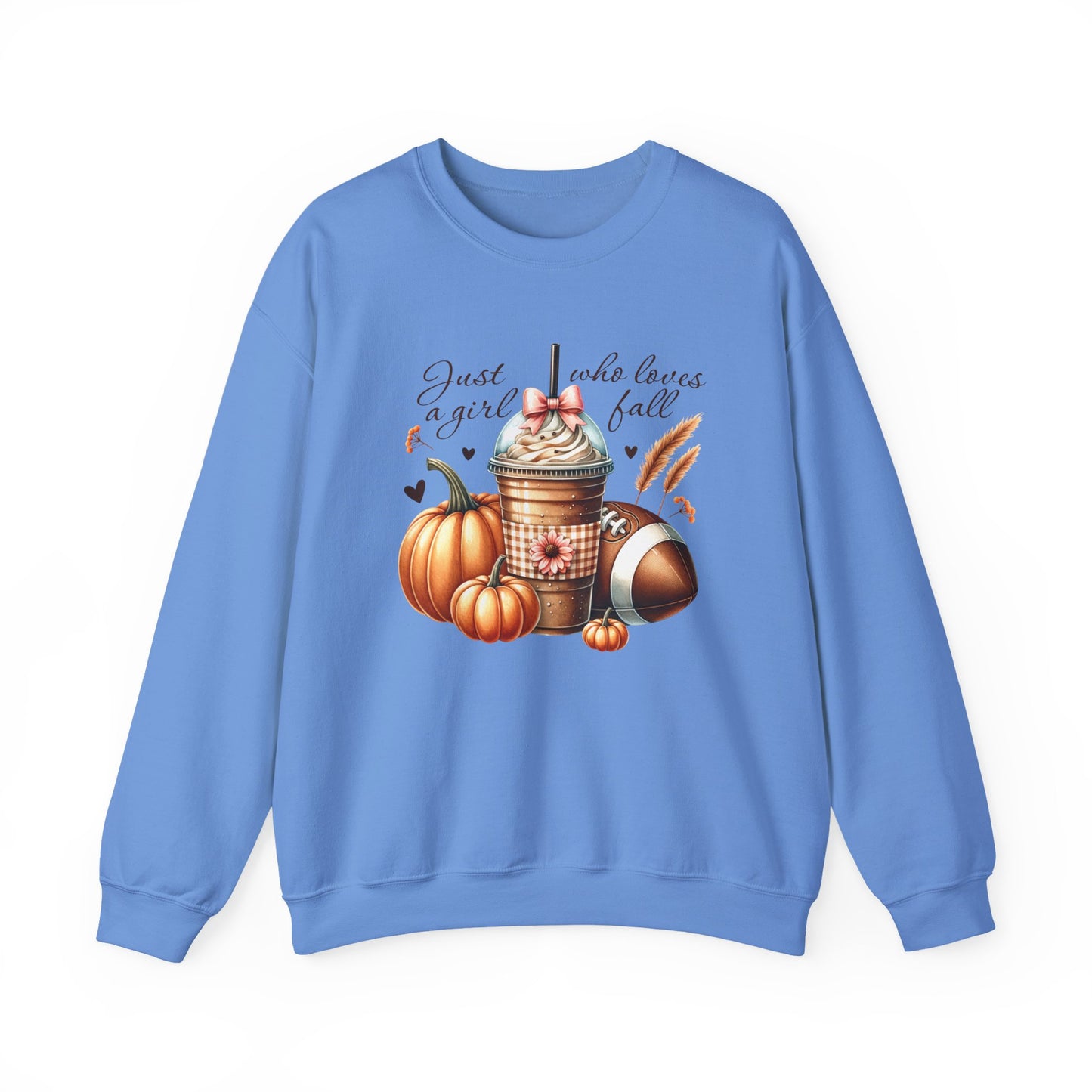 Coffee Pumpkin Football Gildan Crewneck Sweatshirt