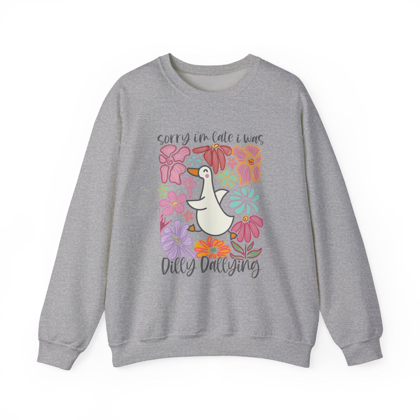 Goose Dilly Dallying Gildan Crewneck Sweatshirt