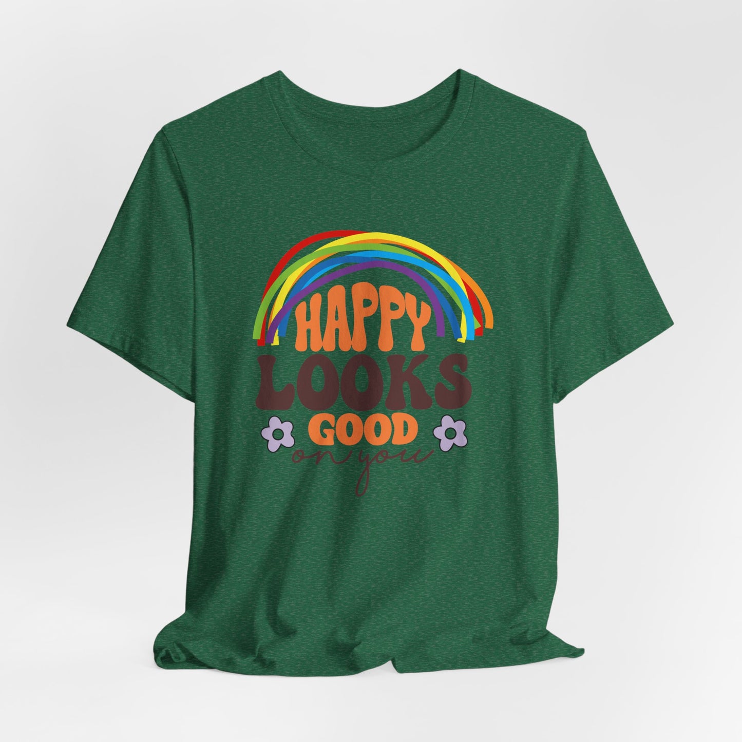 Happy Looks Good on You Tee - Unisex Jersey Short Sleeve T-Shirt for Positive Vibes and Joyful Celebrations