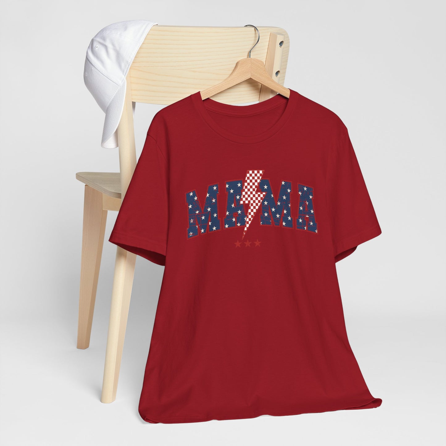 Patriotic Unisex Short Sleeve Tee - 'MAMA' Design