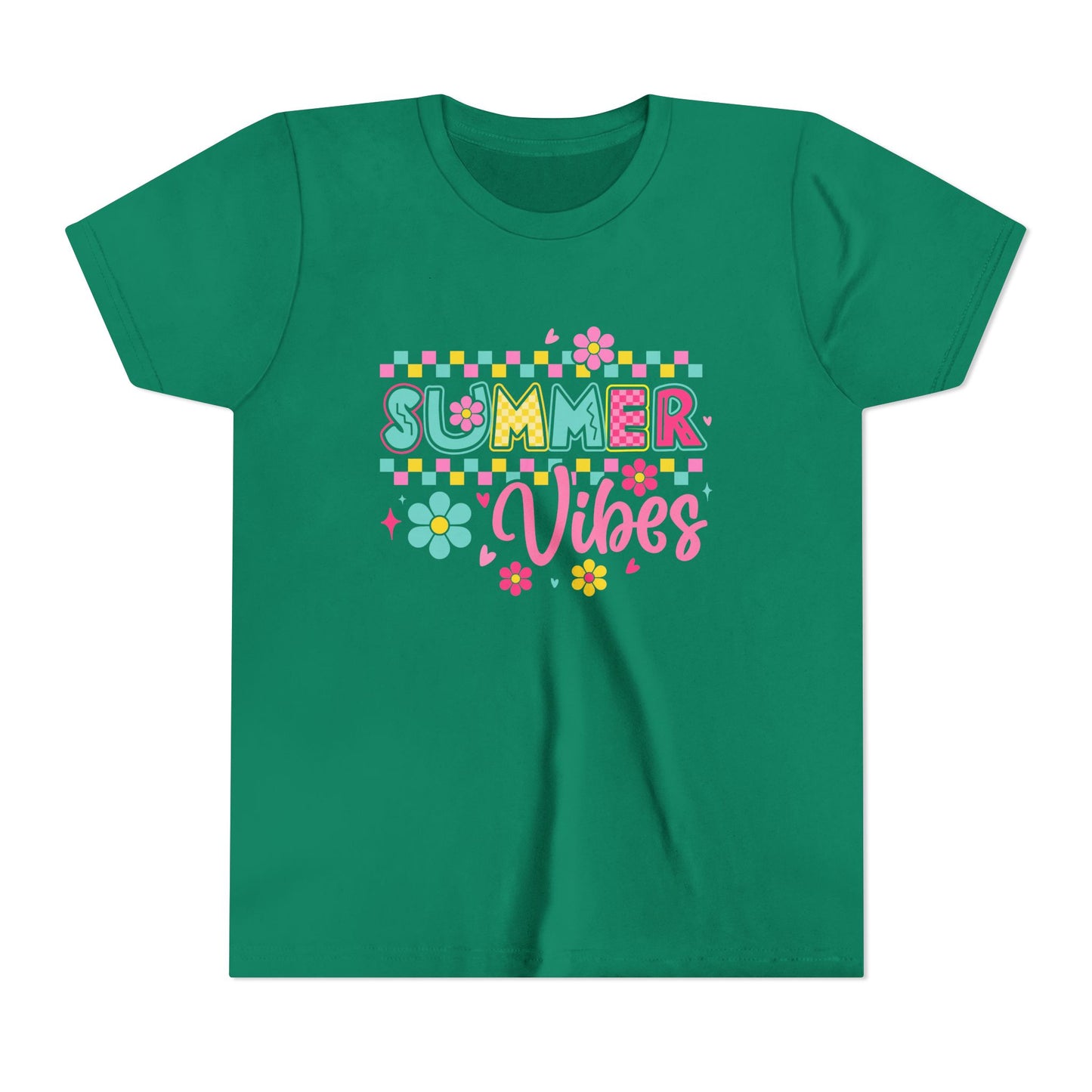 Youth Summer Vibes Tee, Fun Kids Shirt